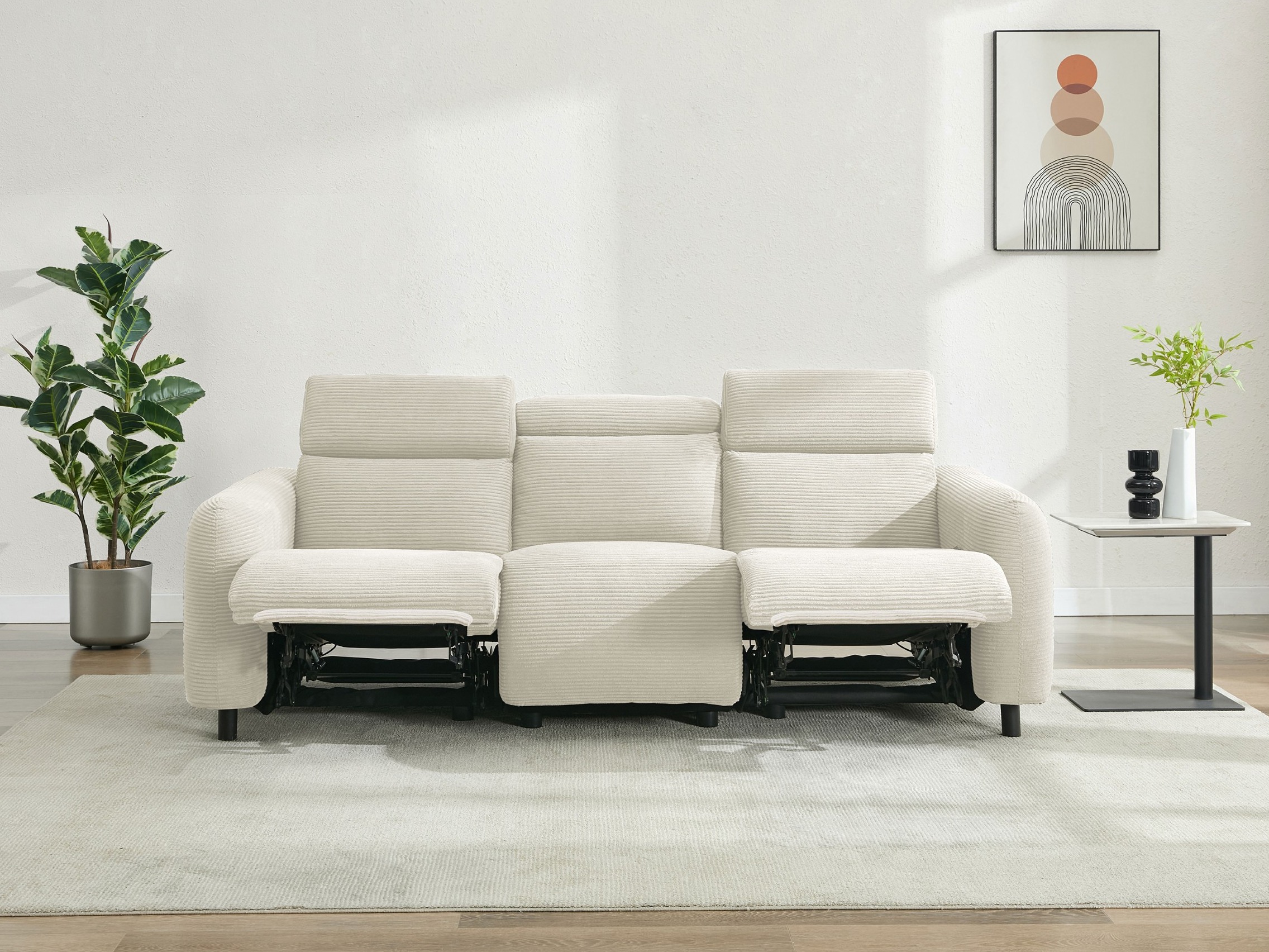 Sofa reglaineris Denton 1512 (Kreminė)