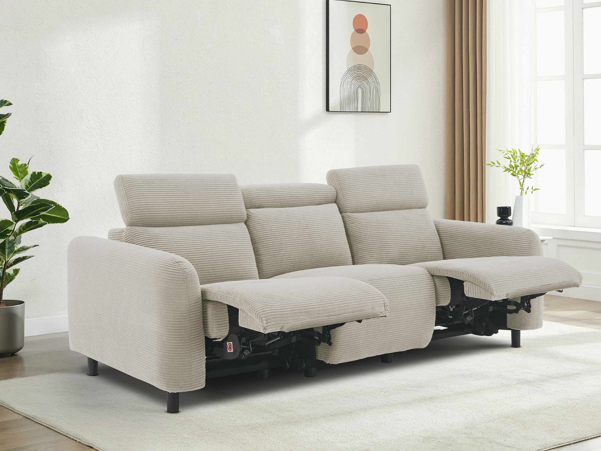 Sofa reglaineris Denton 1512 (Kreminė)