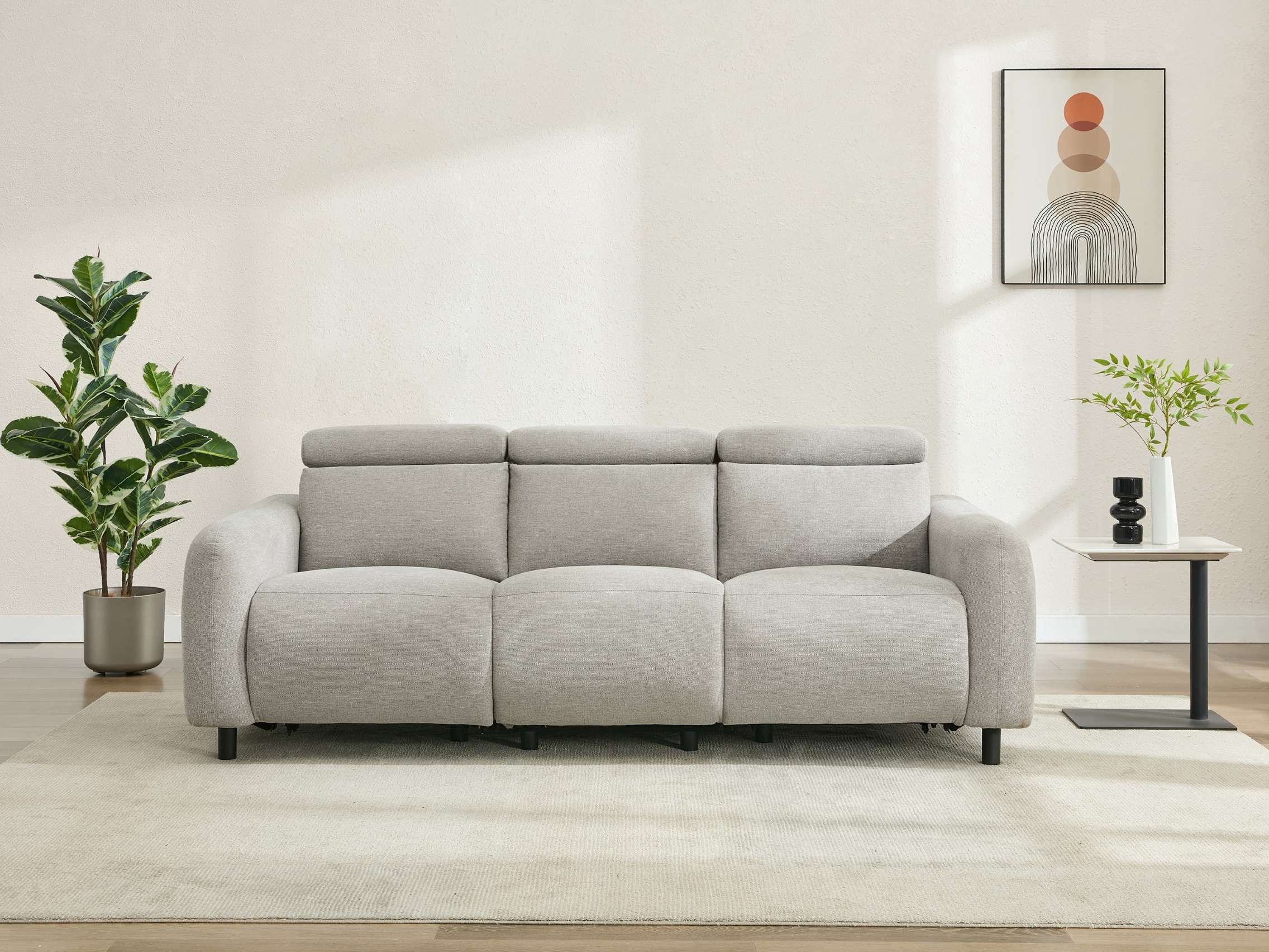 Sofa reglaineris Denton 1512 (Šviesi pilka)