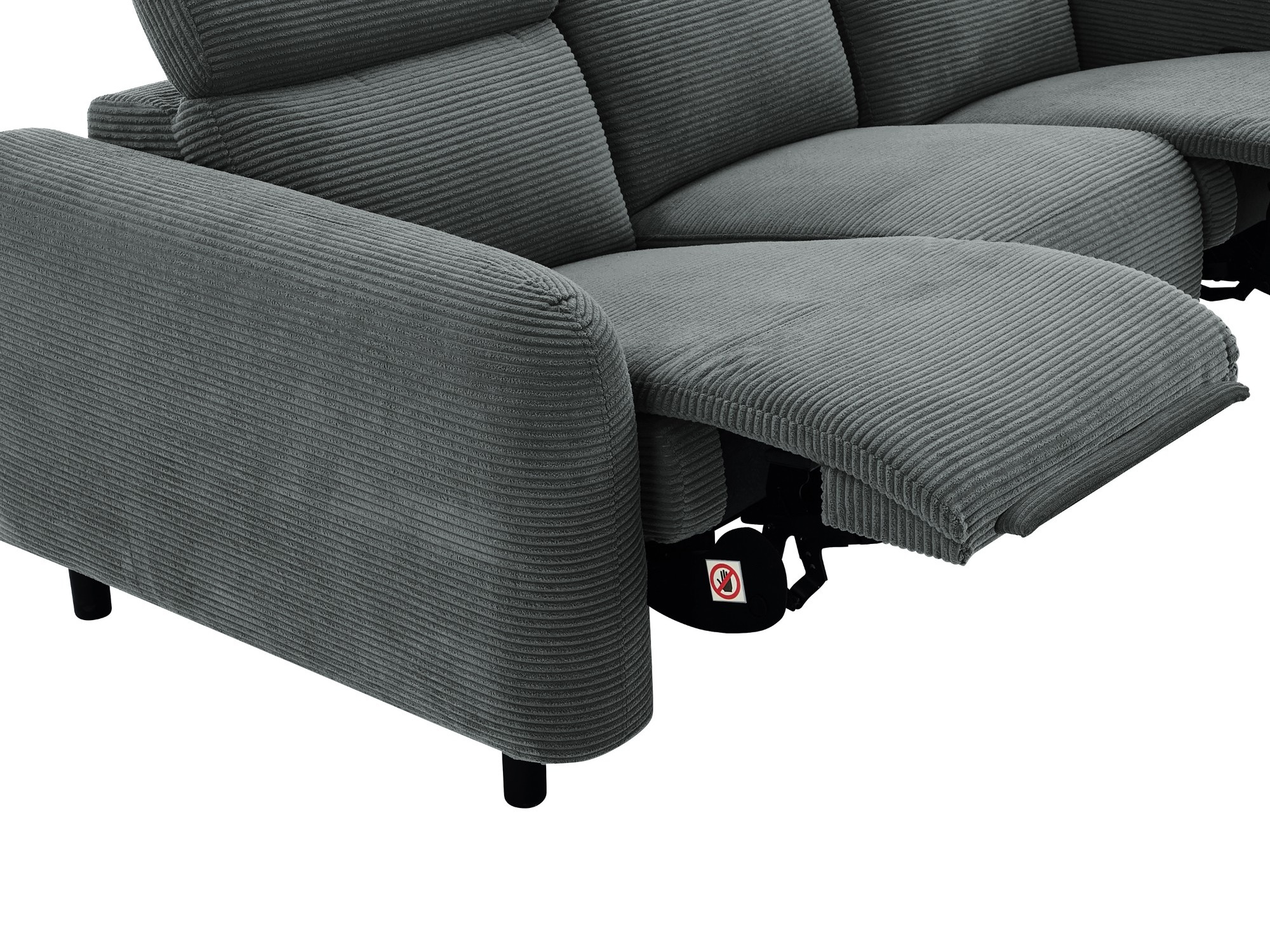Sofa reglaineris Denton 1512 (Tamsi pilka)