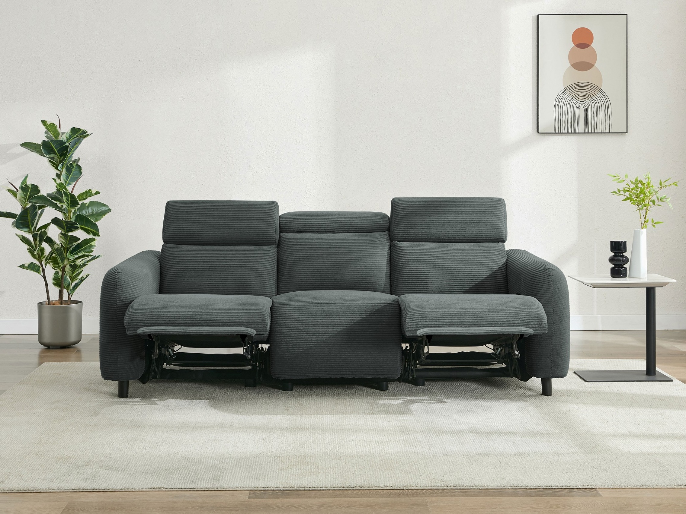 Sofa reglaineris Denton 1512 (Tamsi pilka)