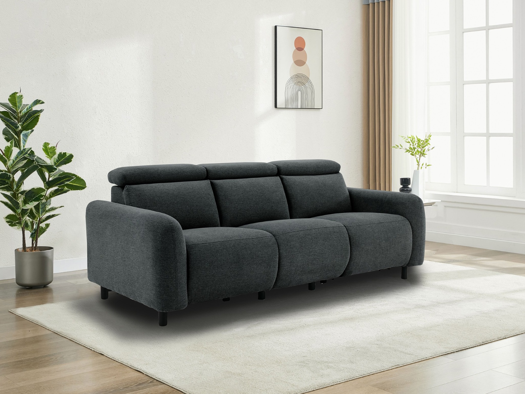 Sofa reglaineris Revbena 102 (Antracitas)