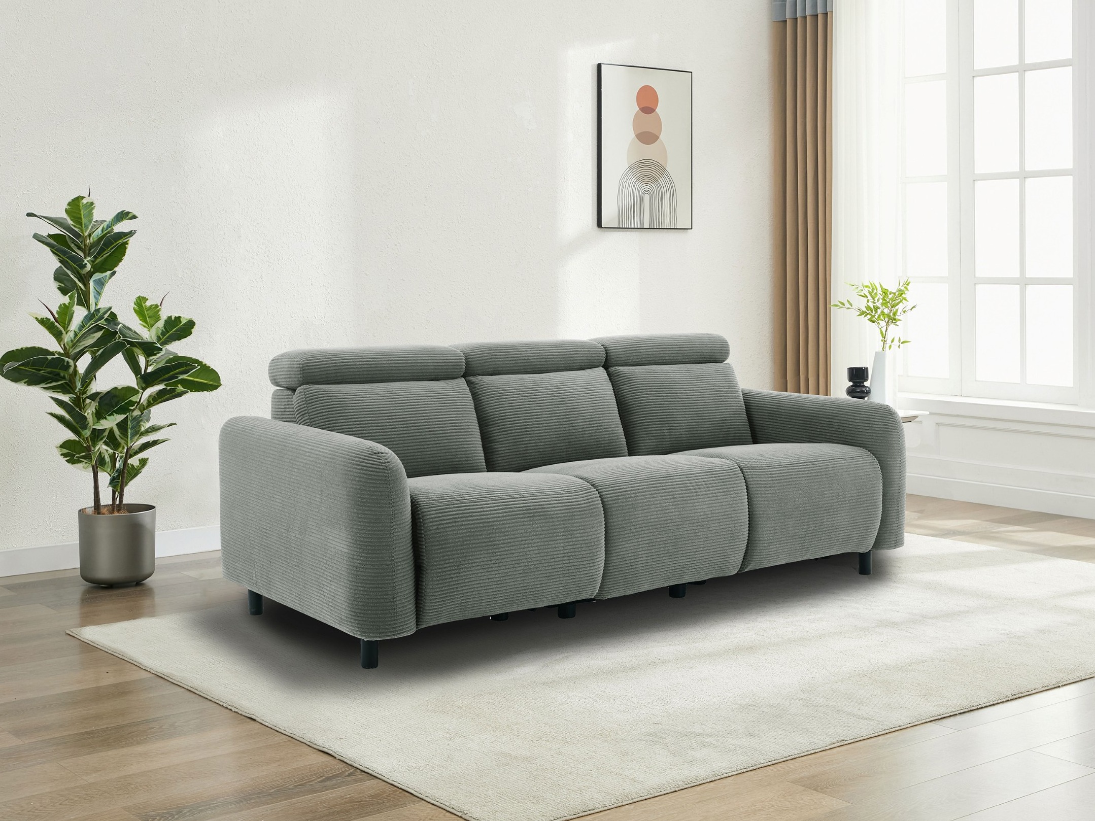 Sofa reglaineris Revbena 105 (Pilka)