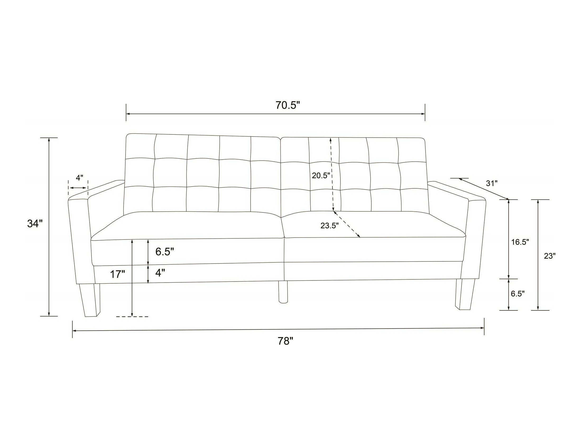 Sofa lova Tulsa 128 (Tamsi mėlyna)