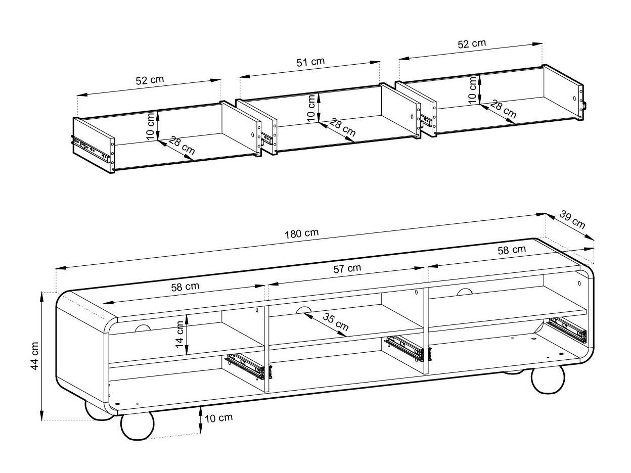TV staliukas Vendori 101