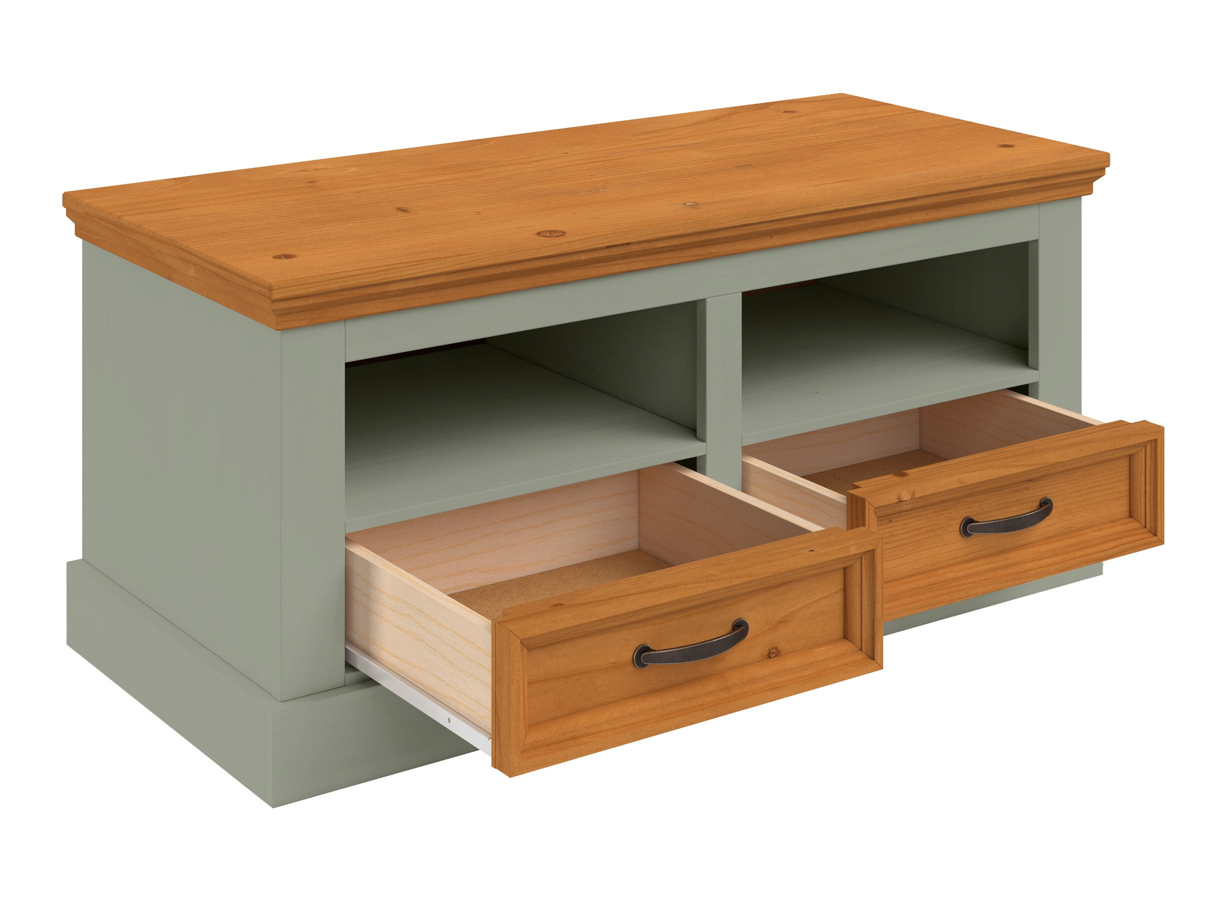 Komoda Tolelio 128 (Žalia + Pušis)