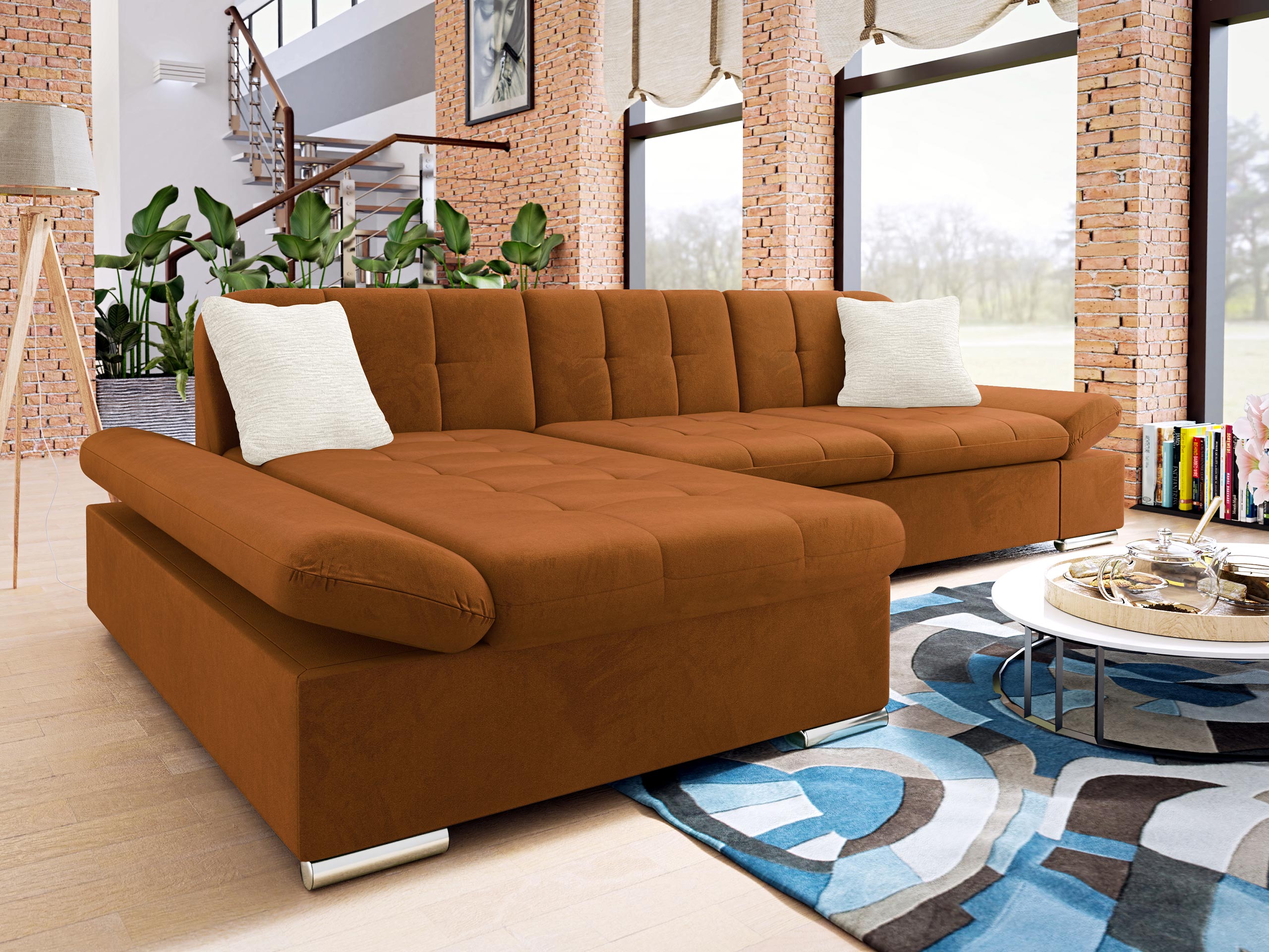 Minkštas kampas Comfivo Sanitas II (Piano 21 + Mokka 03)