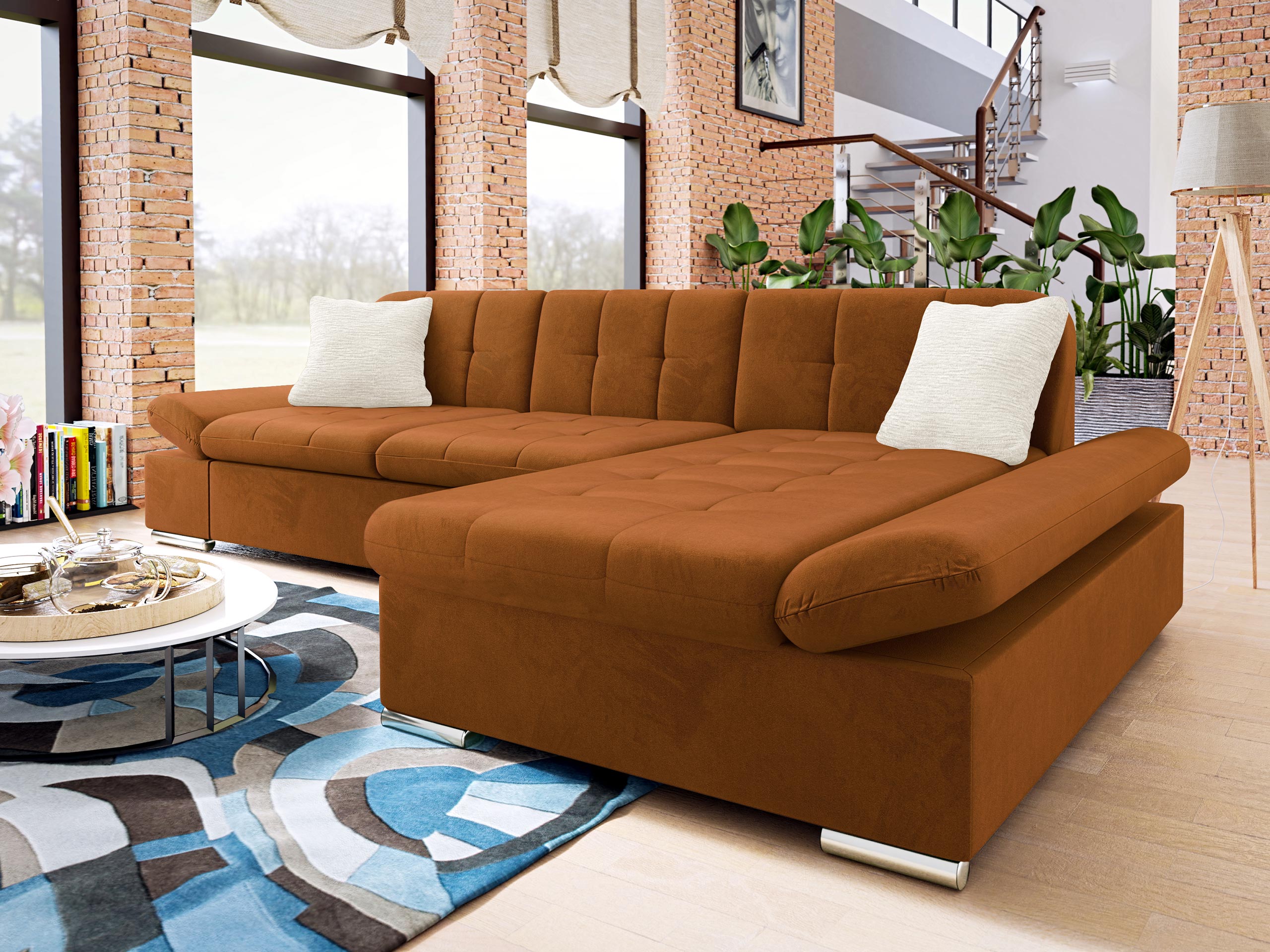 Minkštas kampas Comfivo Serenitas (Piano 21 + Mokka 03)