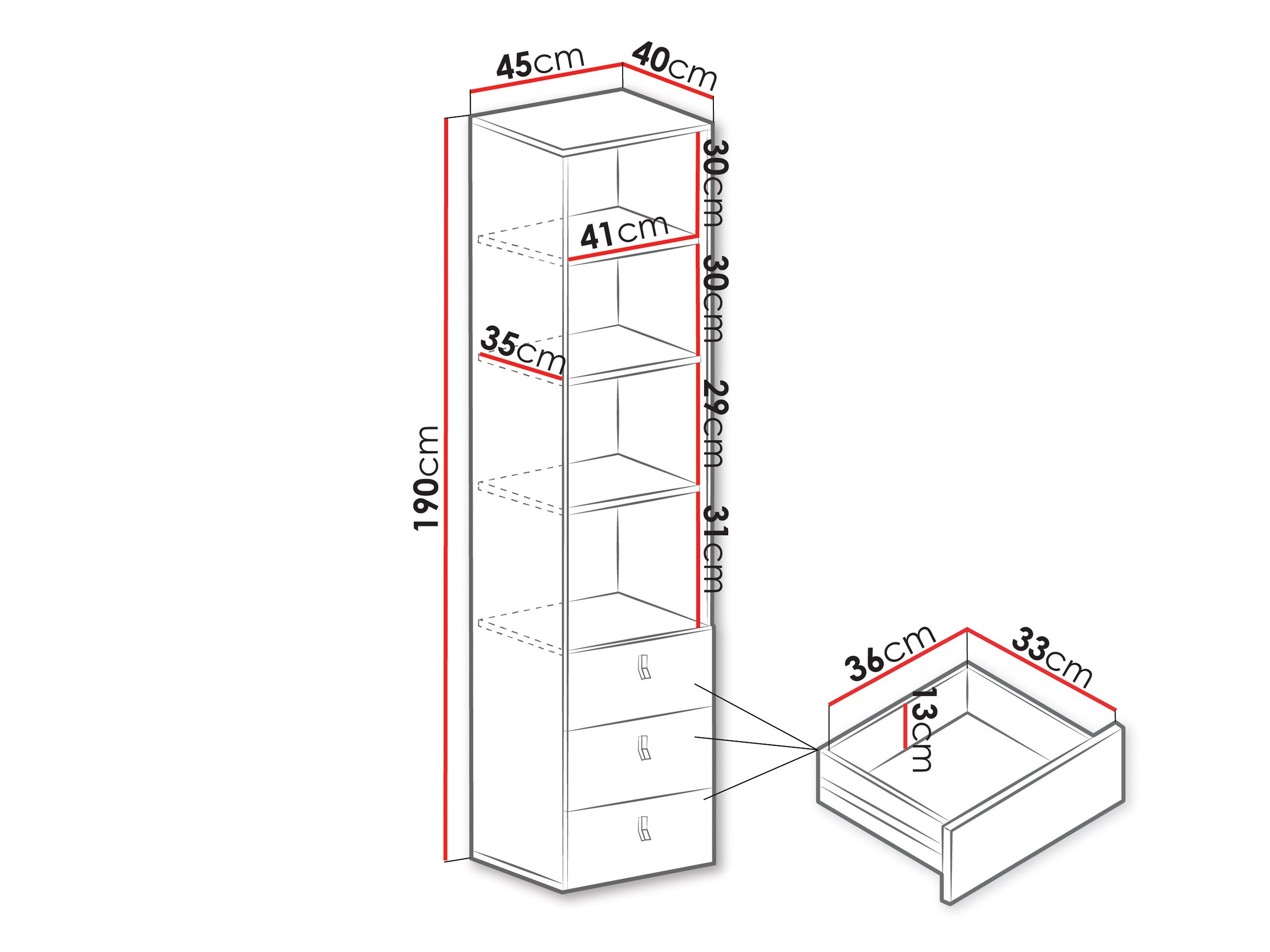 Lentyna Camteso 104 (Balta + Ąžuolas + Turkis)