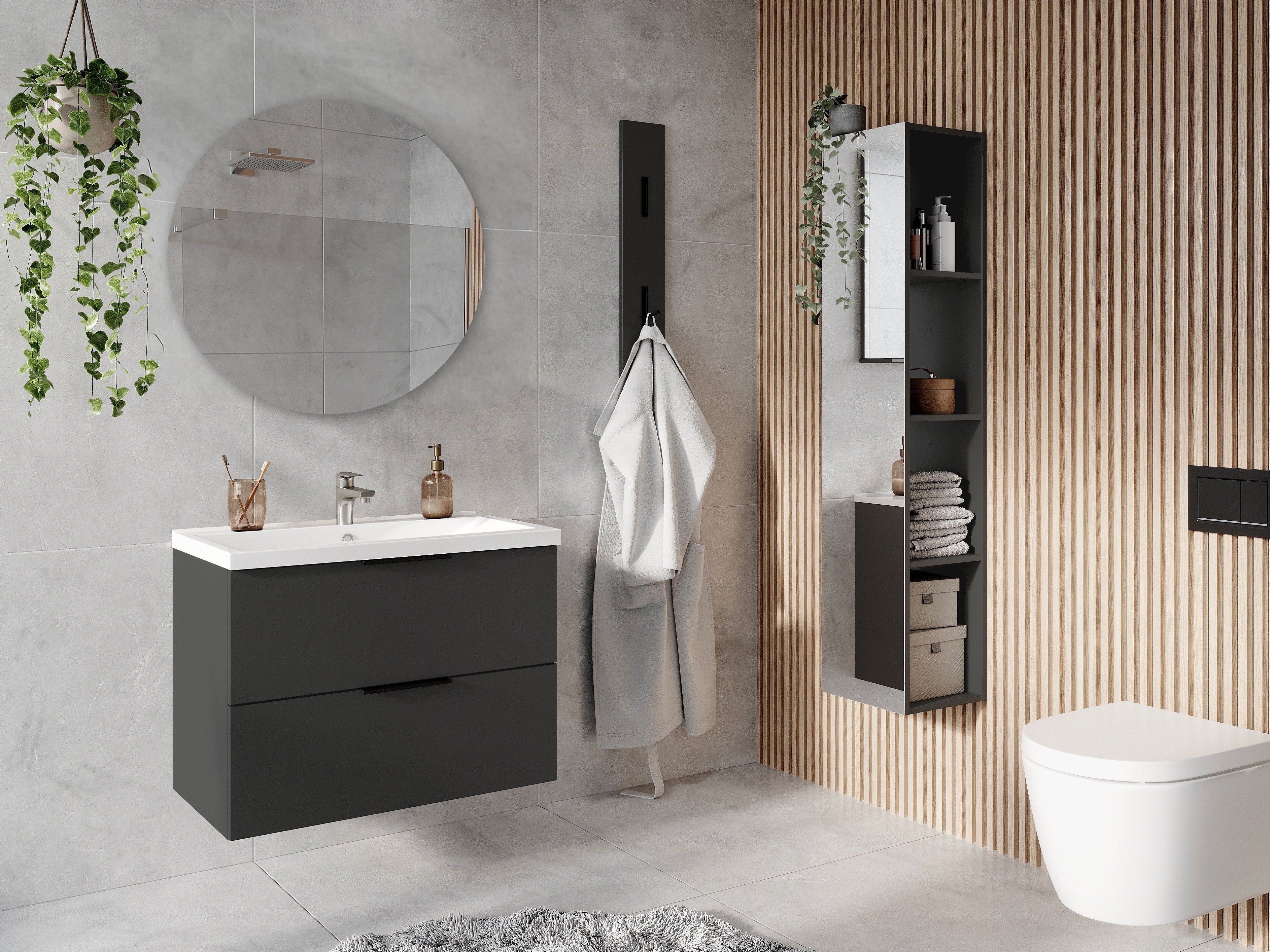 Pakabinama vonios spintelė praustuvui Temeli 110