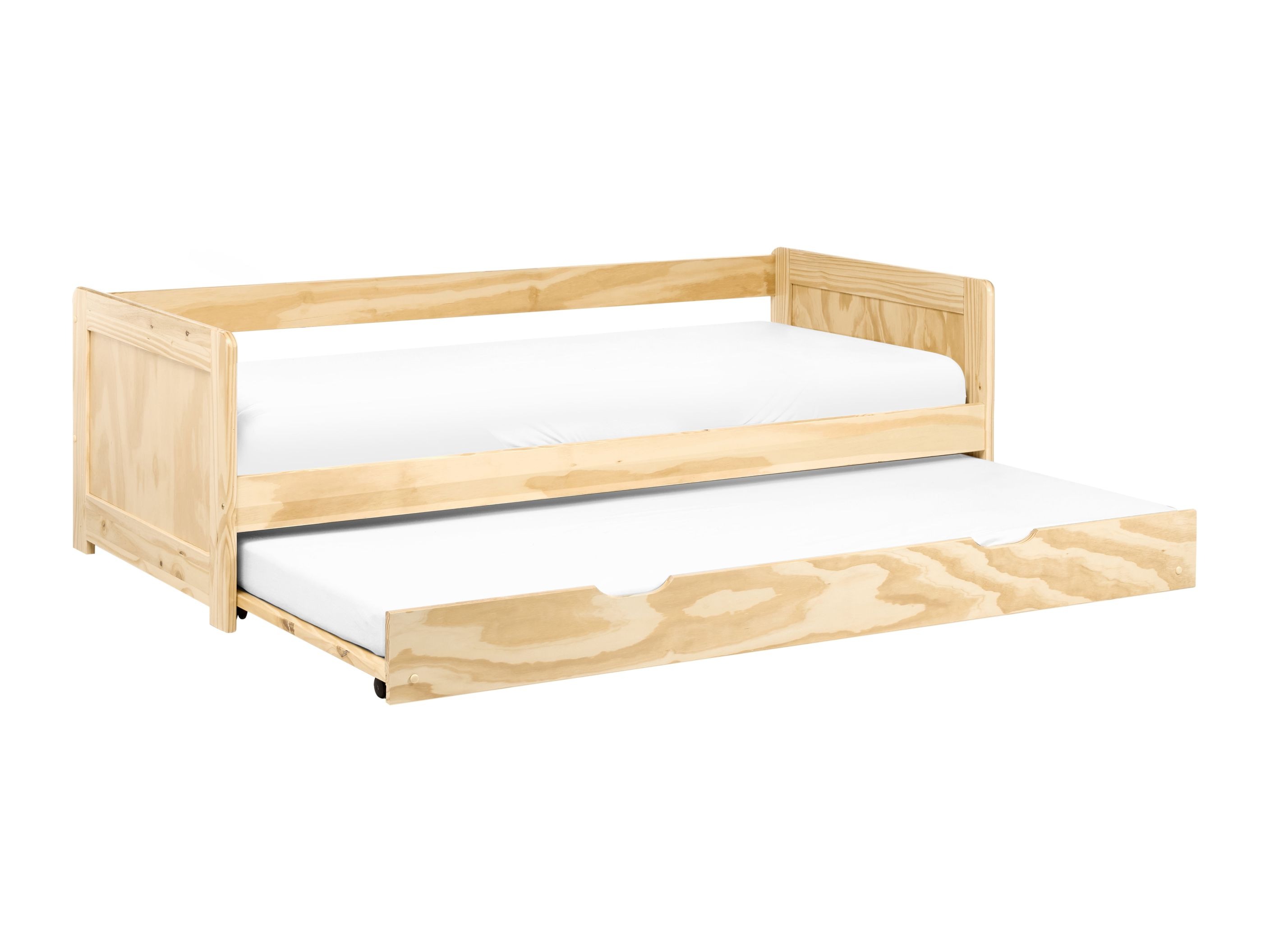 Viengulės lovos su ištraukiama papildoma lova