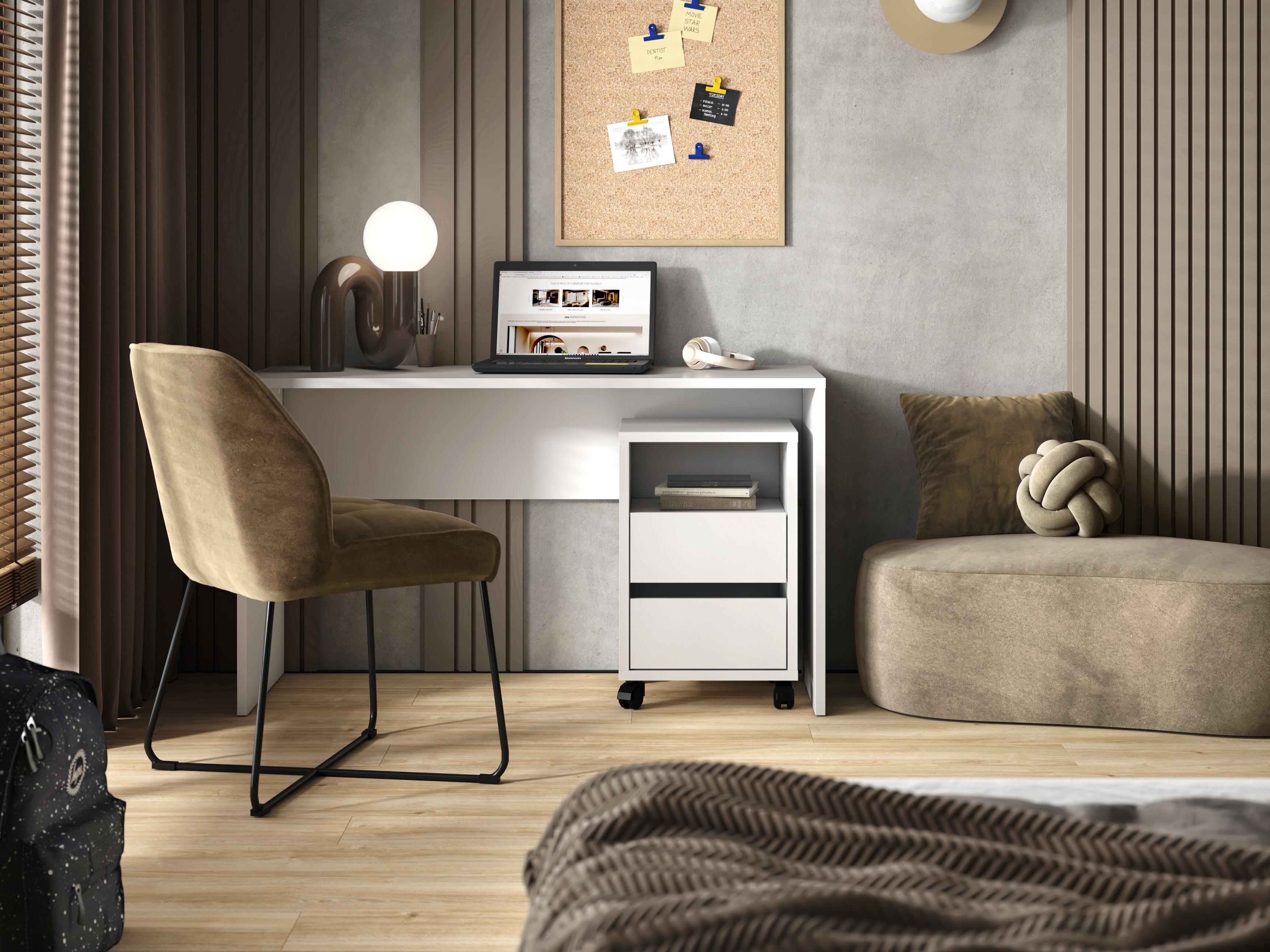 Darbo stalas Austin 347 (Balta)