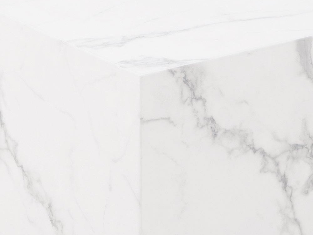 Žurnalinių staliukų komplektas Norsica 603 (Baltas marmuras)