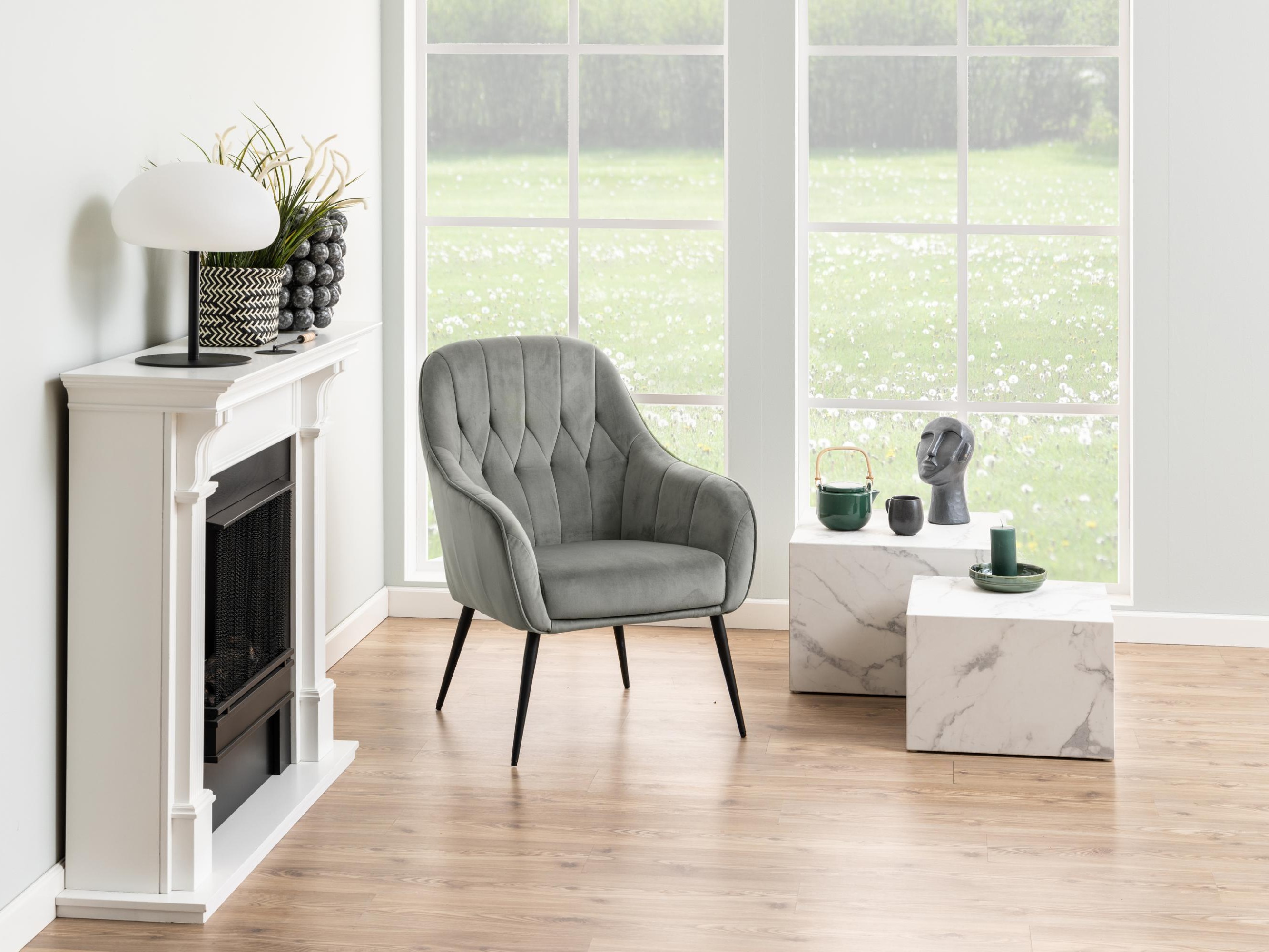 Žurnalinių staliukų komplektas Norsica 603 (Baltas marmuras)