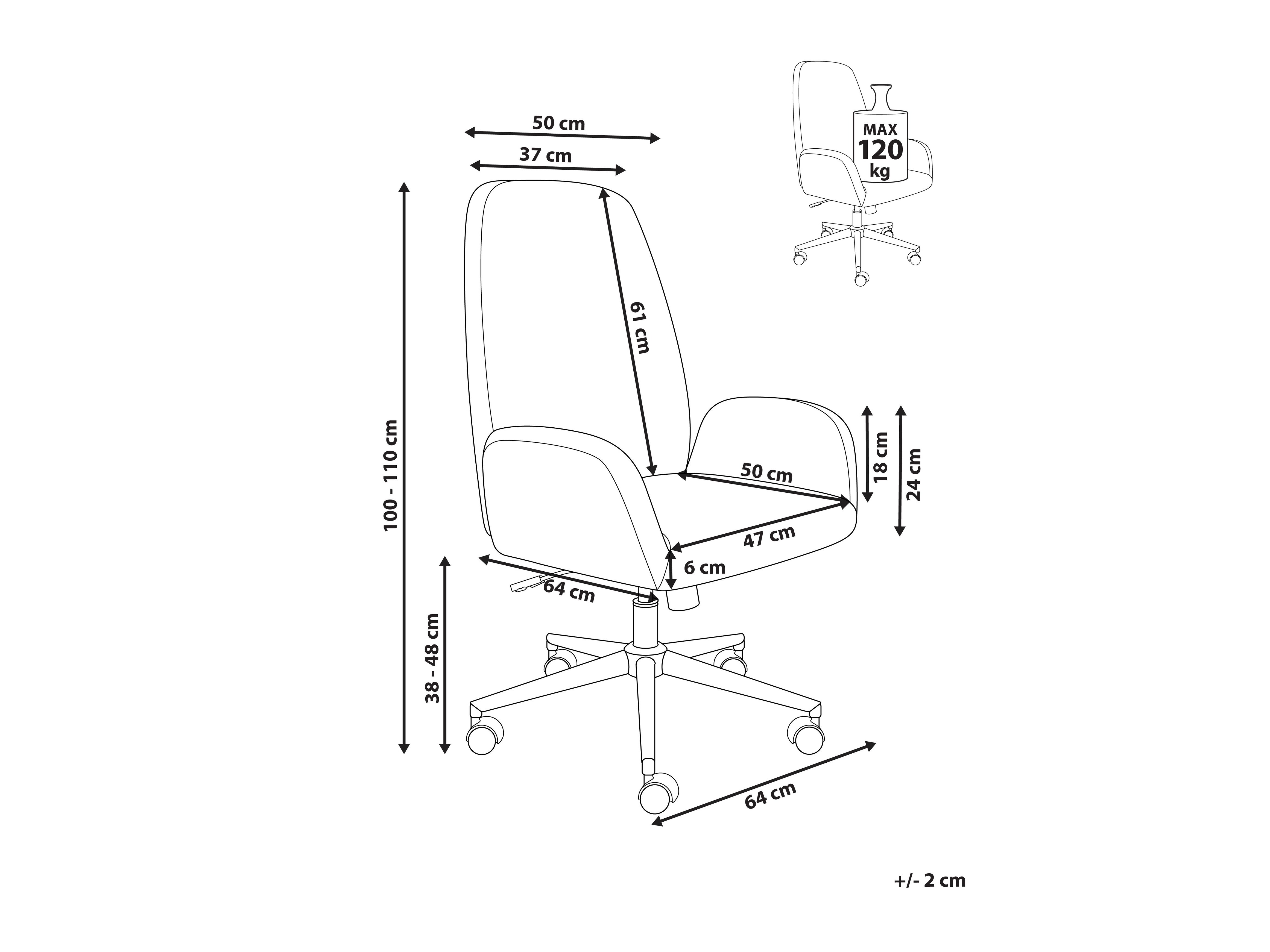 Biuro kėdė Berwyn 2866 (Žalia)