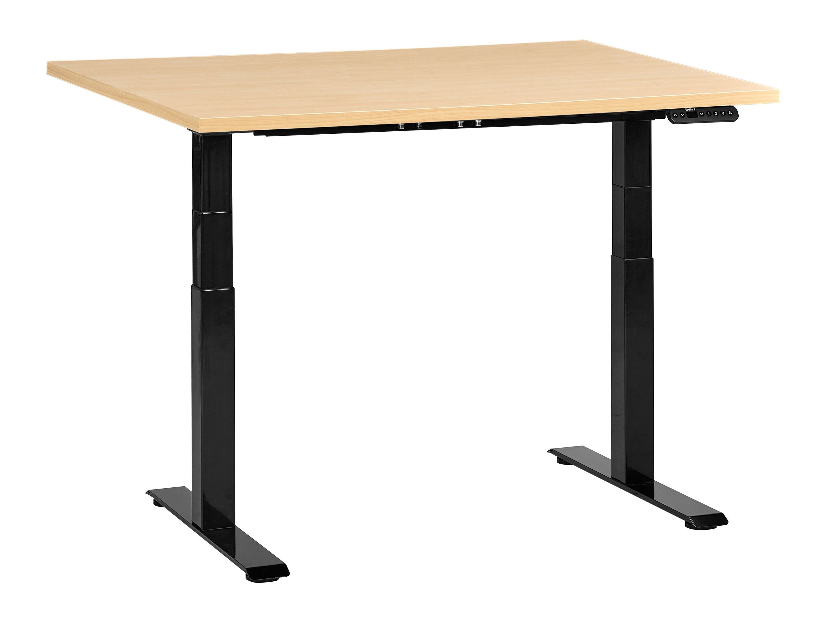 Reguliuojamo aukščio darbo stalas Berwyn 2863 (Šviesus medis + Juoda)