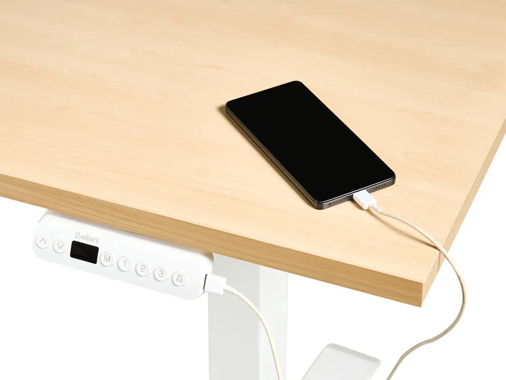 Reguliuojamo aukščio darbo stalas Berwyn 2865 (Šviesus medis + Balta)