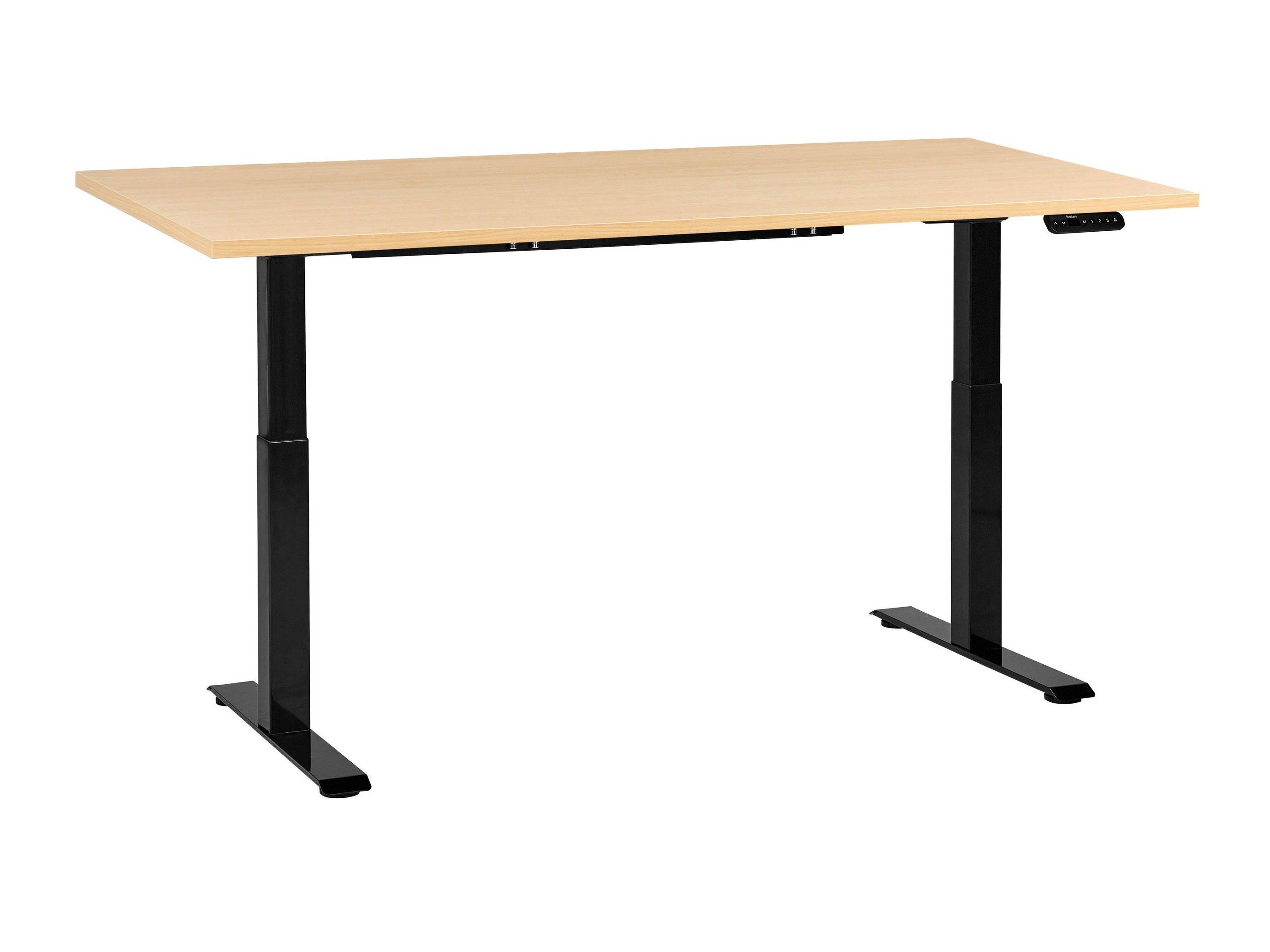 Reguliuojamo aukščio darbo stalas Berwyn 2865 (Šviesus medis + Juoda)