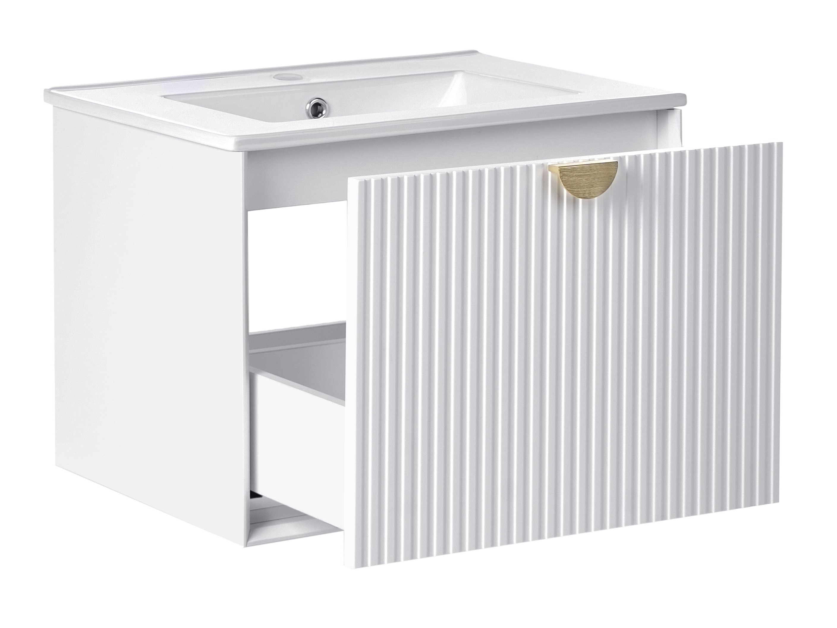 Pakabinama vonios spintelė praustuvui Berwyn 2870 (Balta)