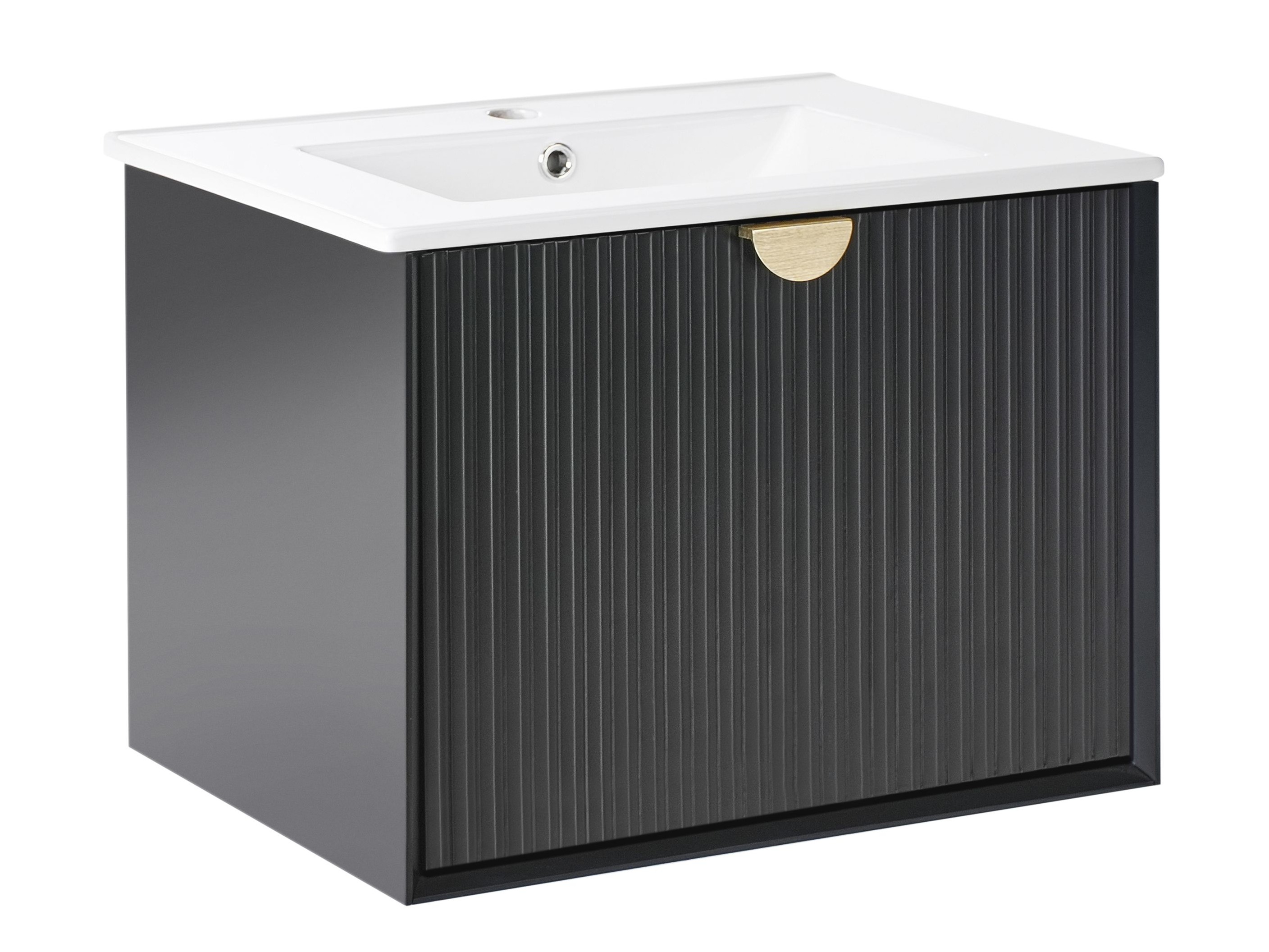 Pakabinama vonios spintelė praustuvui Berwyn 2870 (Juoda)