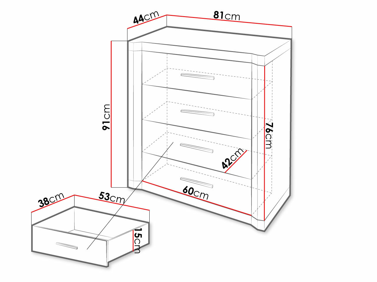 Komoda Lorelie 103 (Trufel ąžuolas)