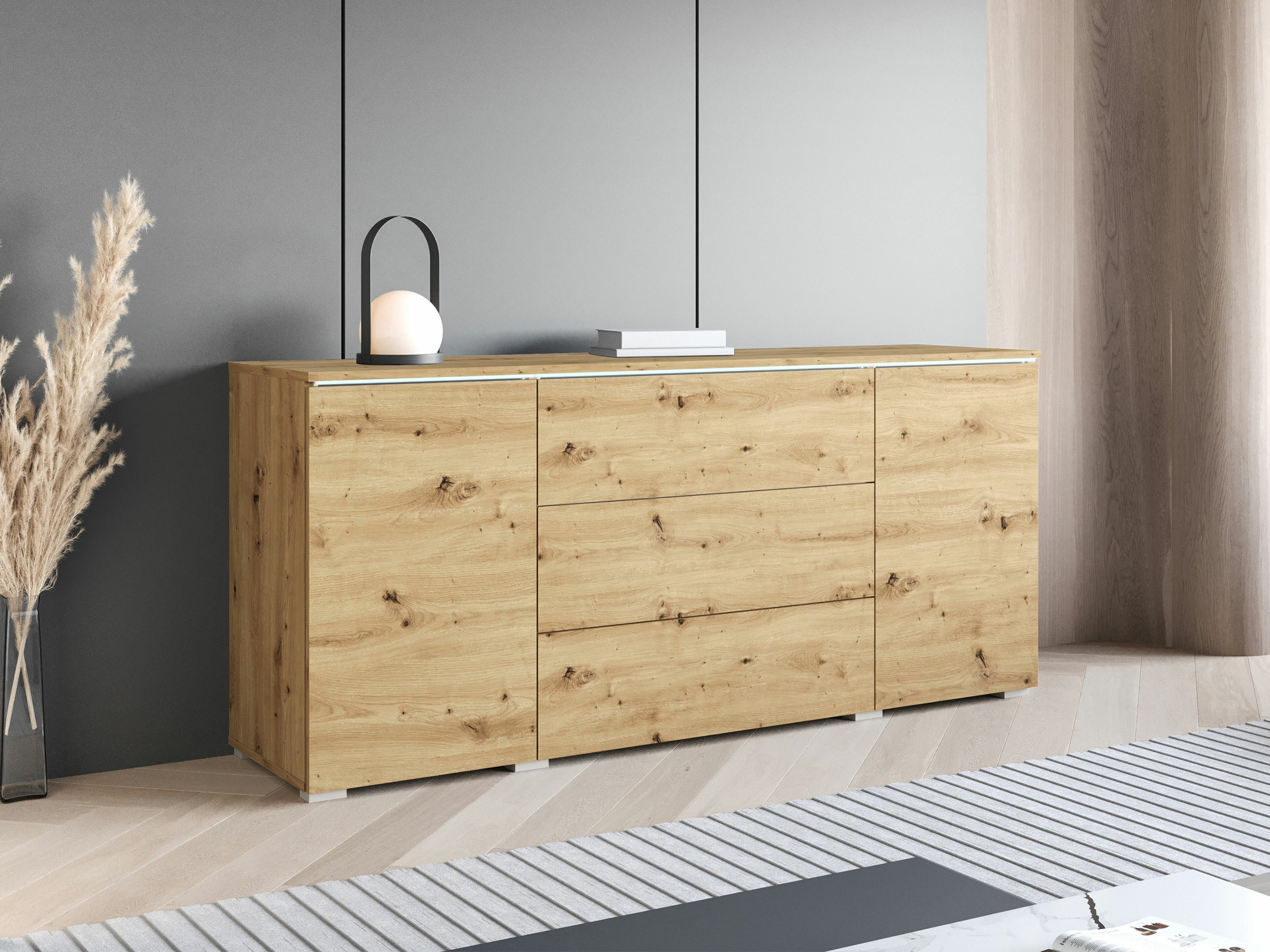 Komoda Mirfivo 102 (Artisan ąžuolas)