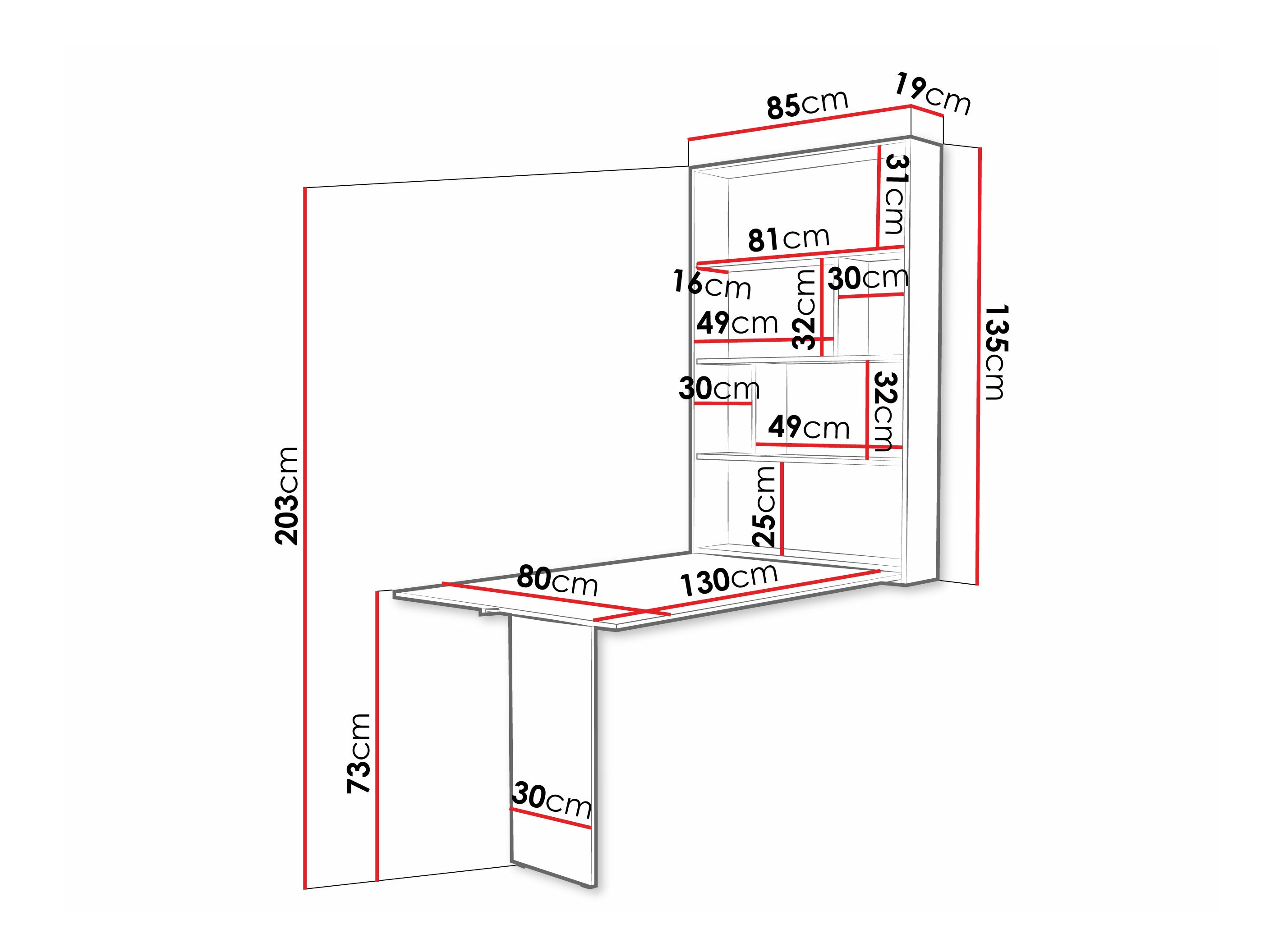 Sulankstomas stalas Hartford 428 (Juoda + Votan ąžuolas)