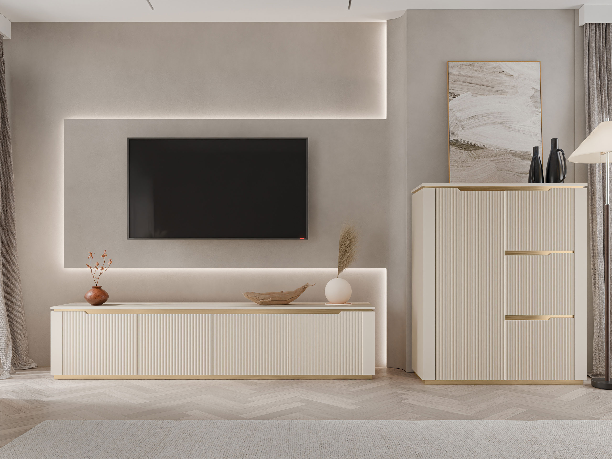 Svetainės komplektas Comfivo Ovitas I