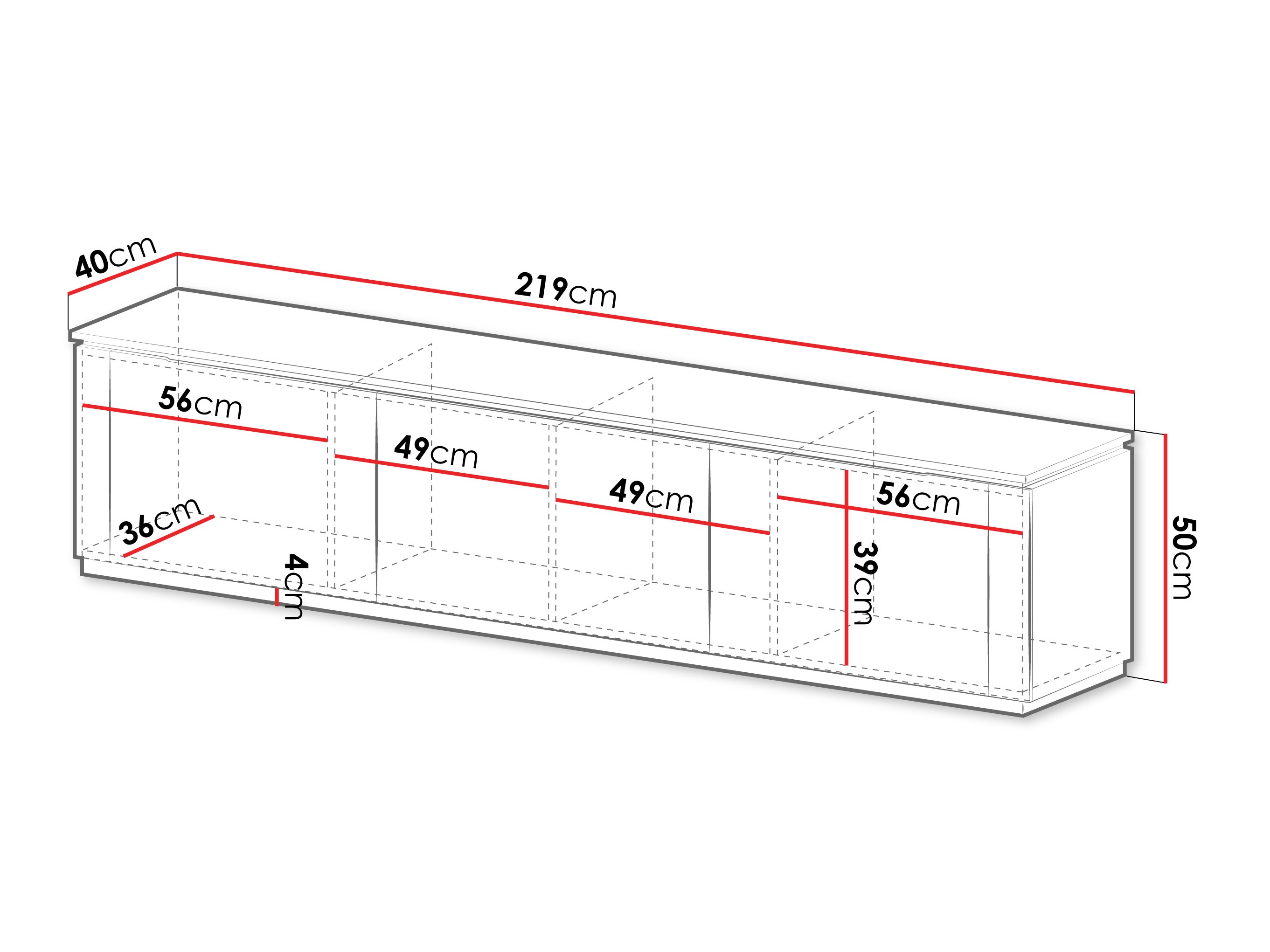 TV staliukas Comfivo Ovitas