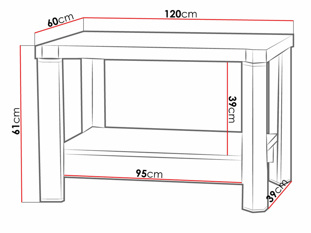 Žurnalinis staliukas Lorelie 114 (Trufel ąžuolas)
