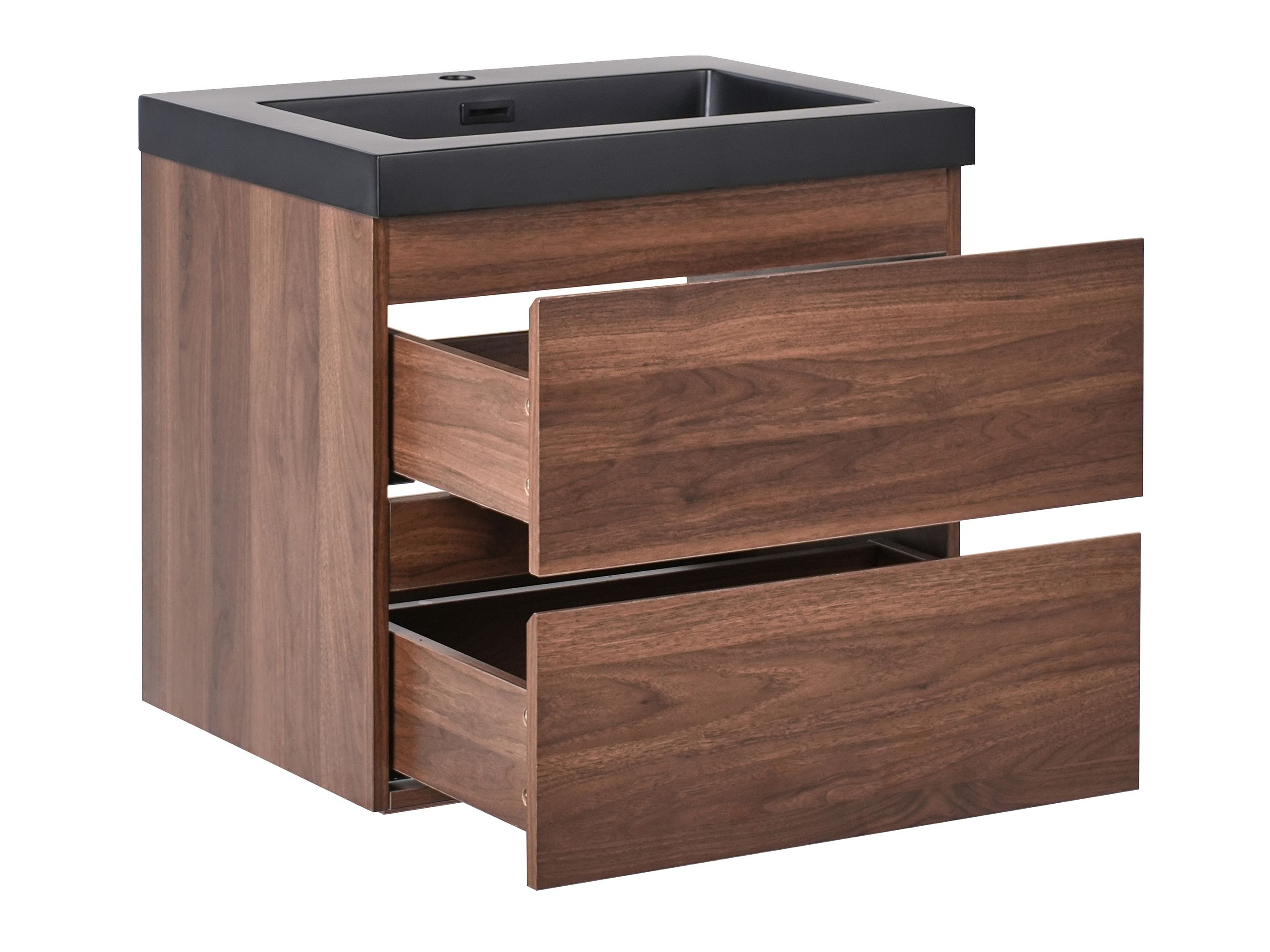 Pakabinama vonios spintelė praustuvui Berwyn 2872 (Tamsi ruda)