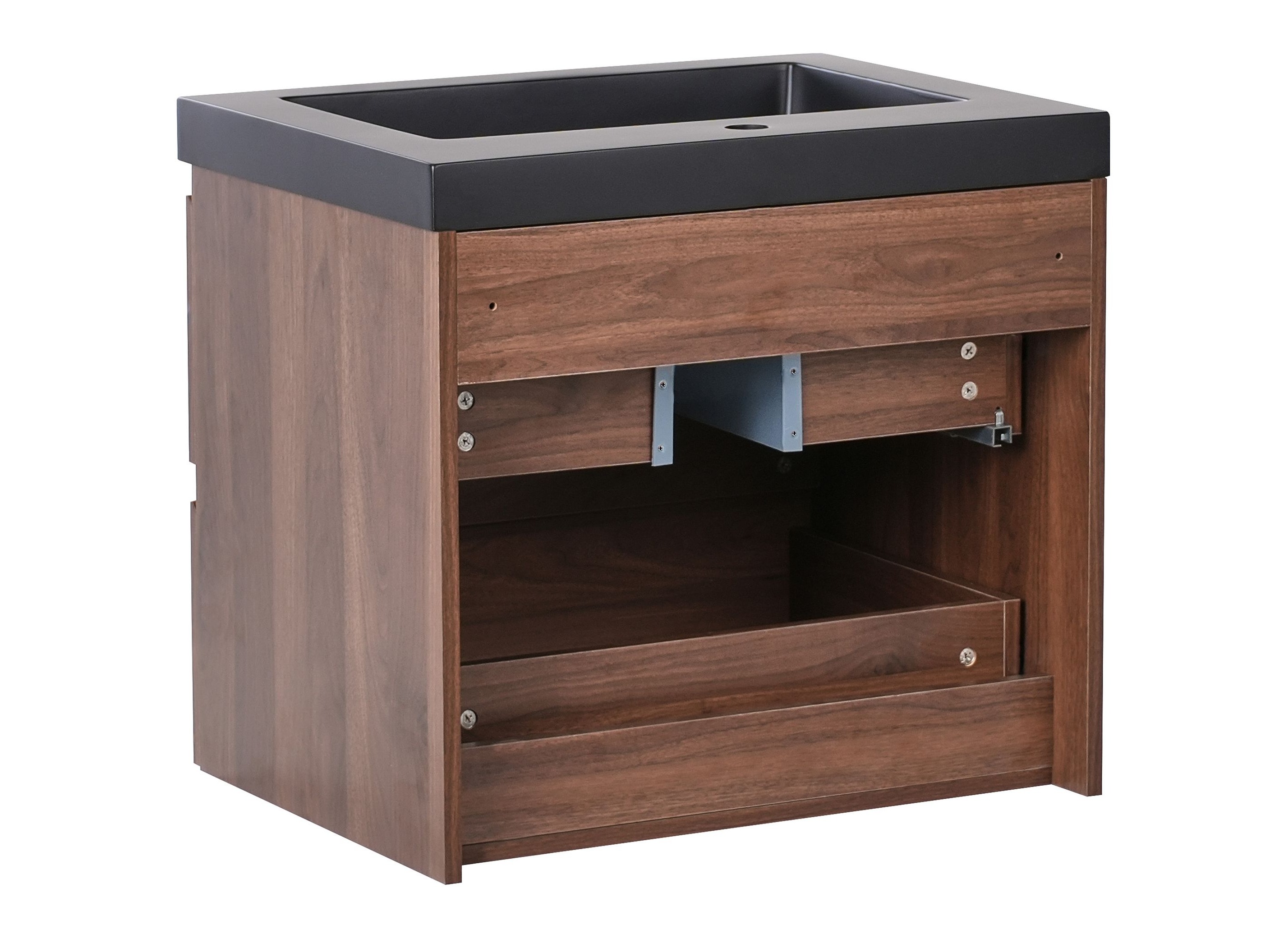 Pakabinama vonios spintelė praustuvui Berwyn 2872 (Tamsi ruda)