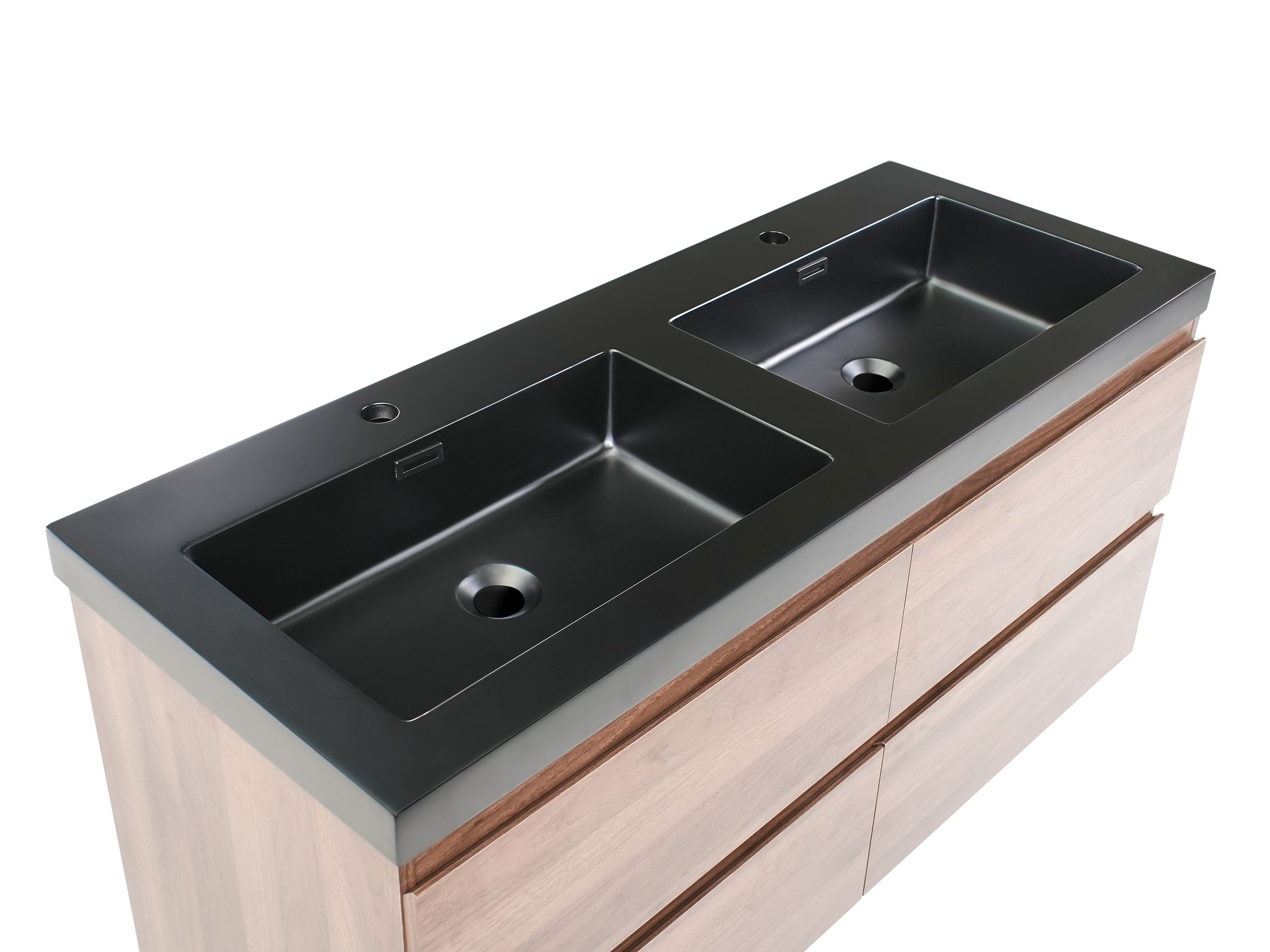 Pakabinama vonios spintelė praustuvui Berwyn 2873 (Tamsi ruda)