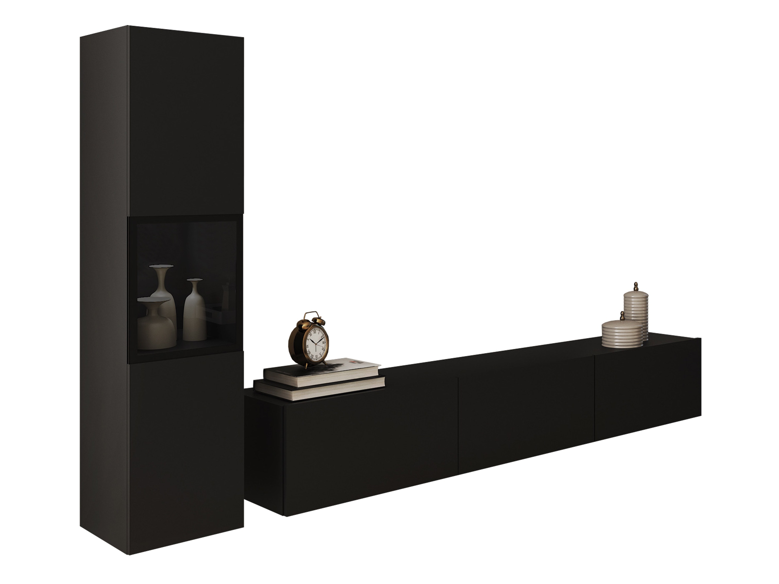 Svetainės komplektas Sarasota 192 (Grafitas)