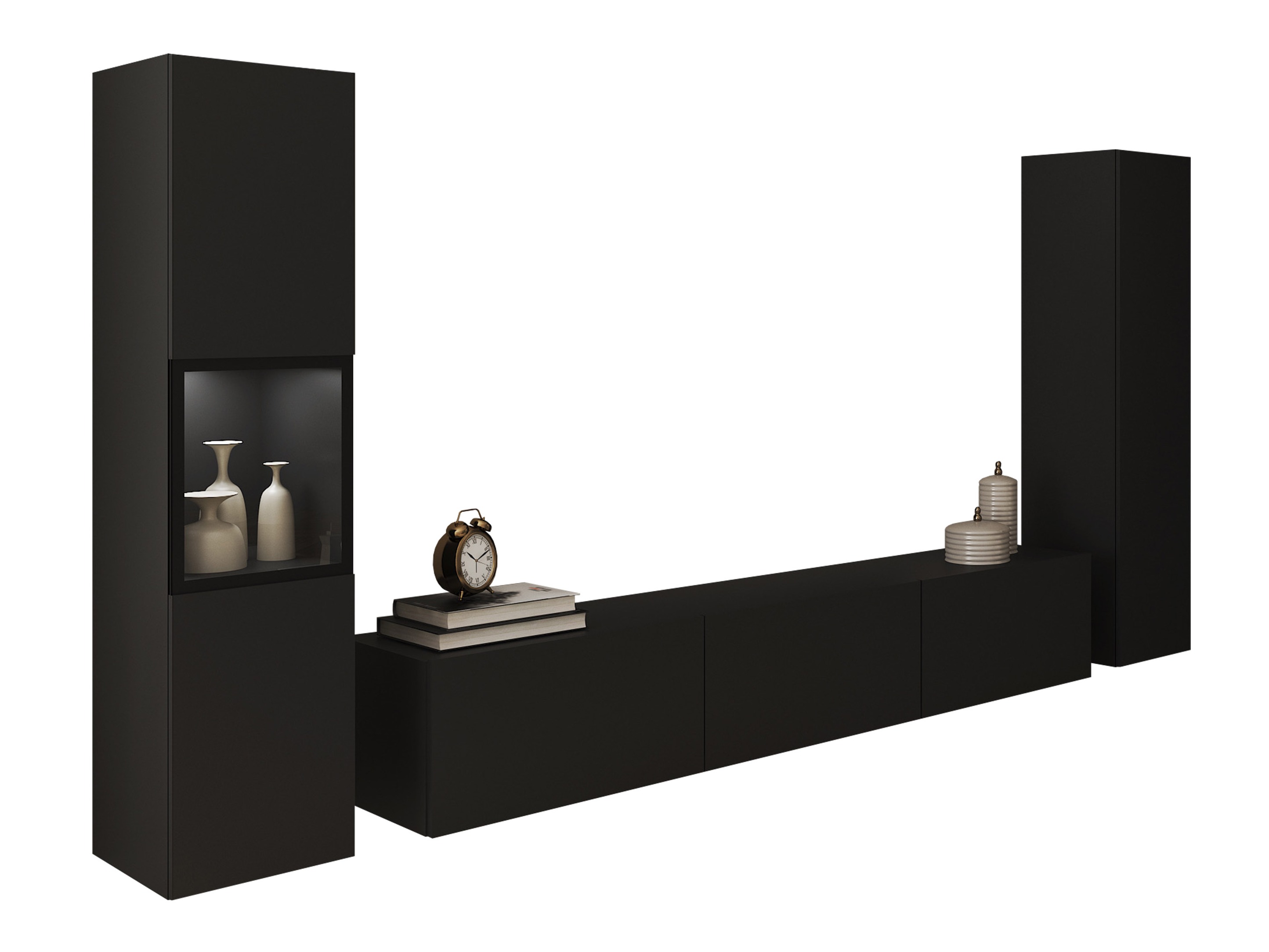 Svetainės komplektas Sarasota 193 (Grafitas)