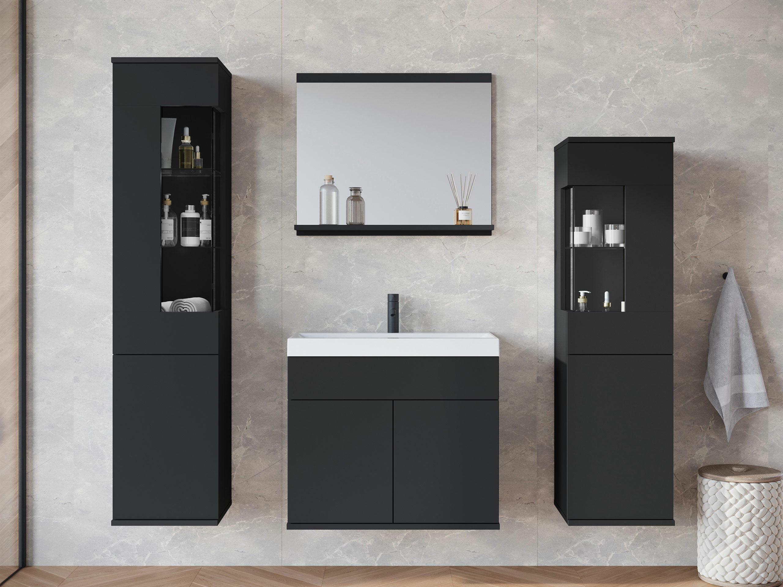 Vonios komplektas Sarasota 194 (Grafitas)