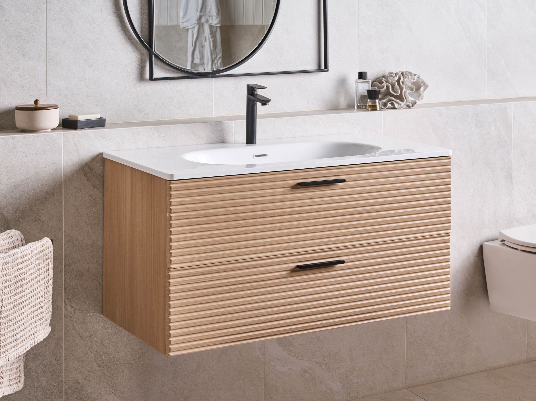 Pakabinama vonios spintelė praustuvui Berwyn 2874