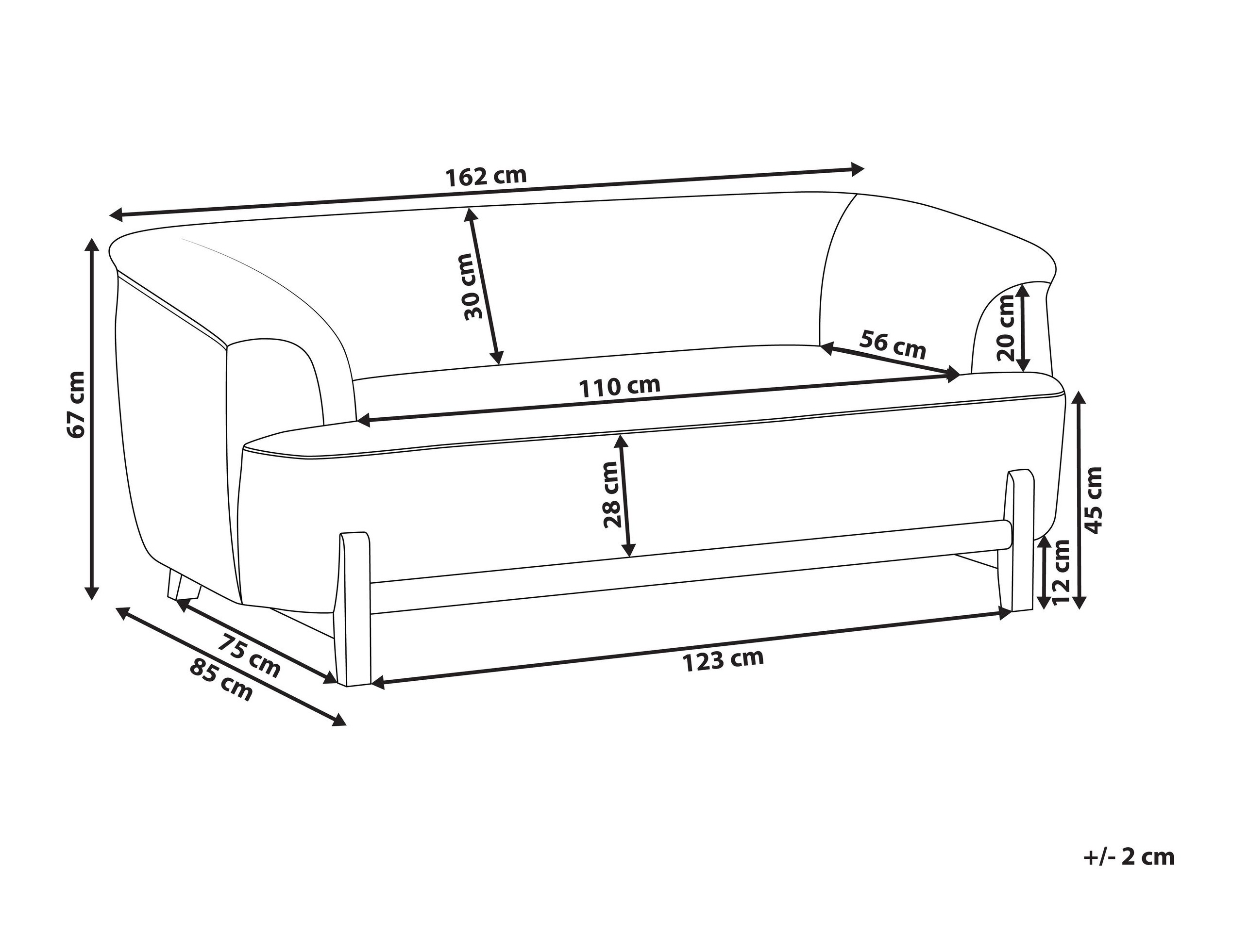 Sofa Berwyn 2879 (Ruda)