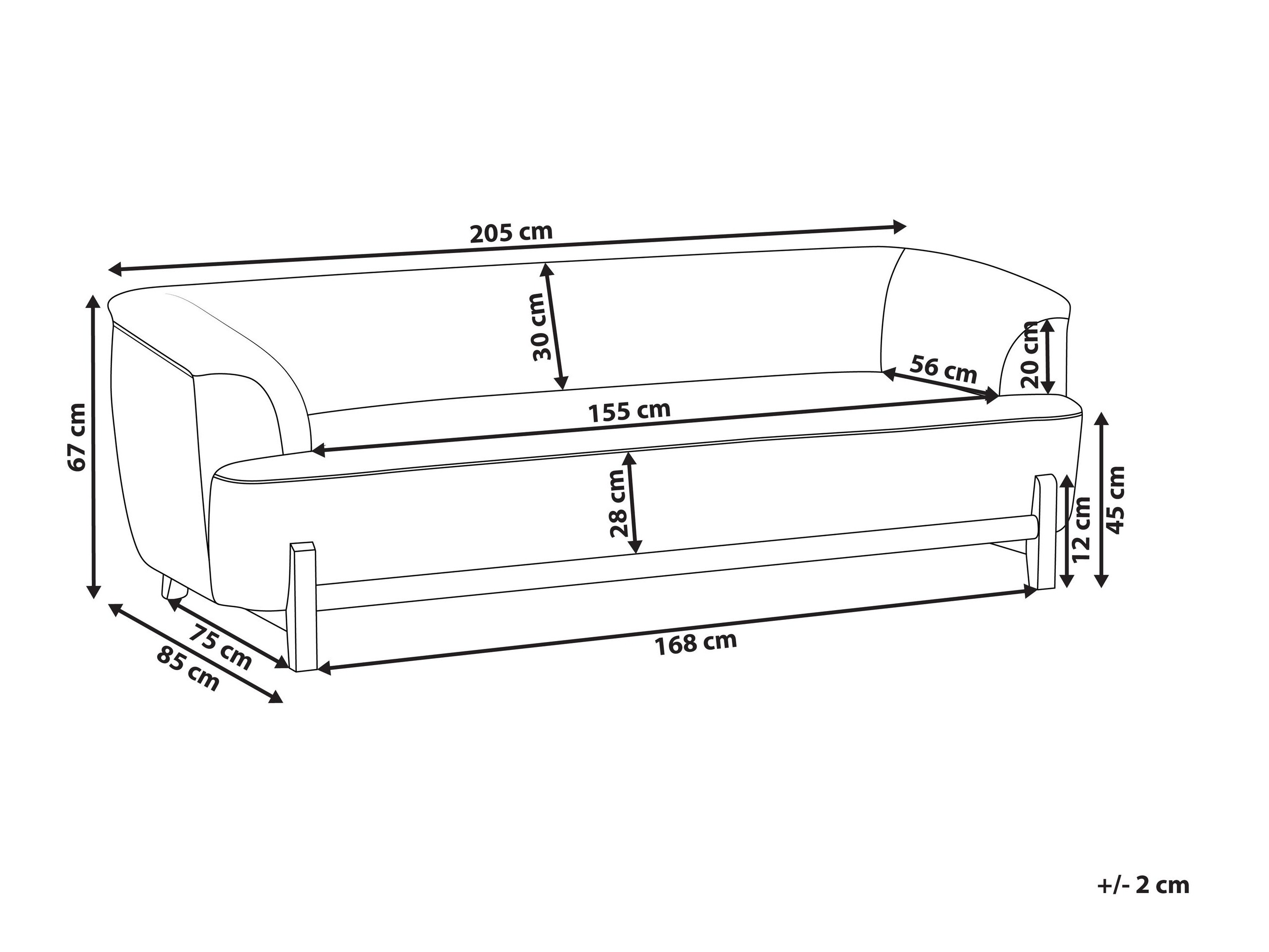 Sofa Berwyn 2880 (Ruda)
