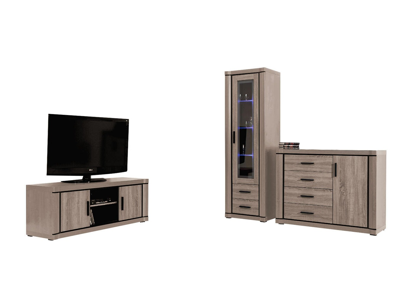 Svetainės komplektas Lorelie 122 (Trufel ąžuolas)