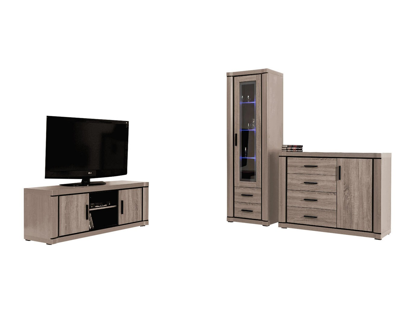 Svetainės komplektas Lorelie 122 (Trufel ąžuolas)