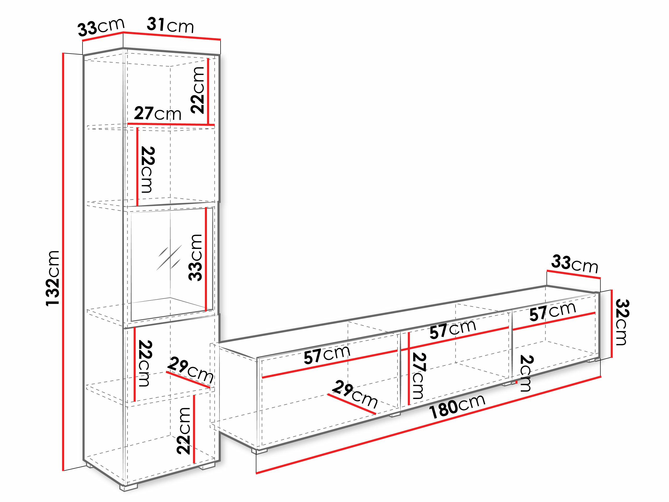 Svetainės komplektas Sarasota 192 (Grafitas)