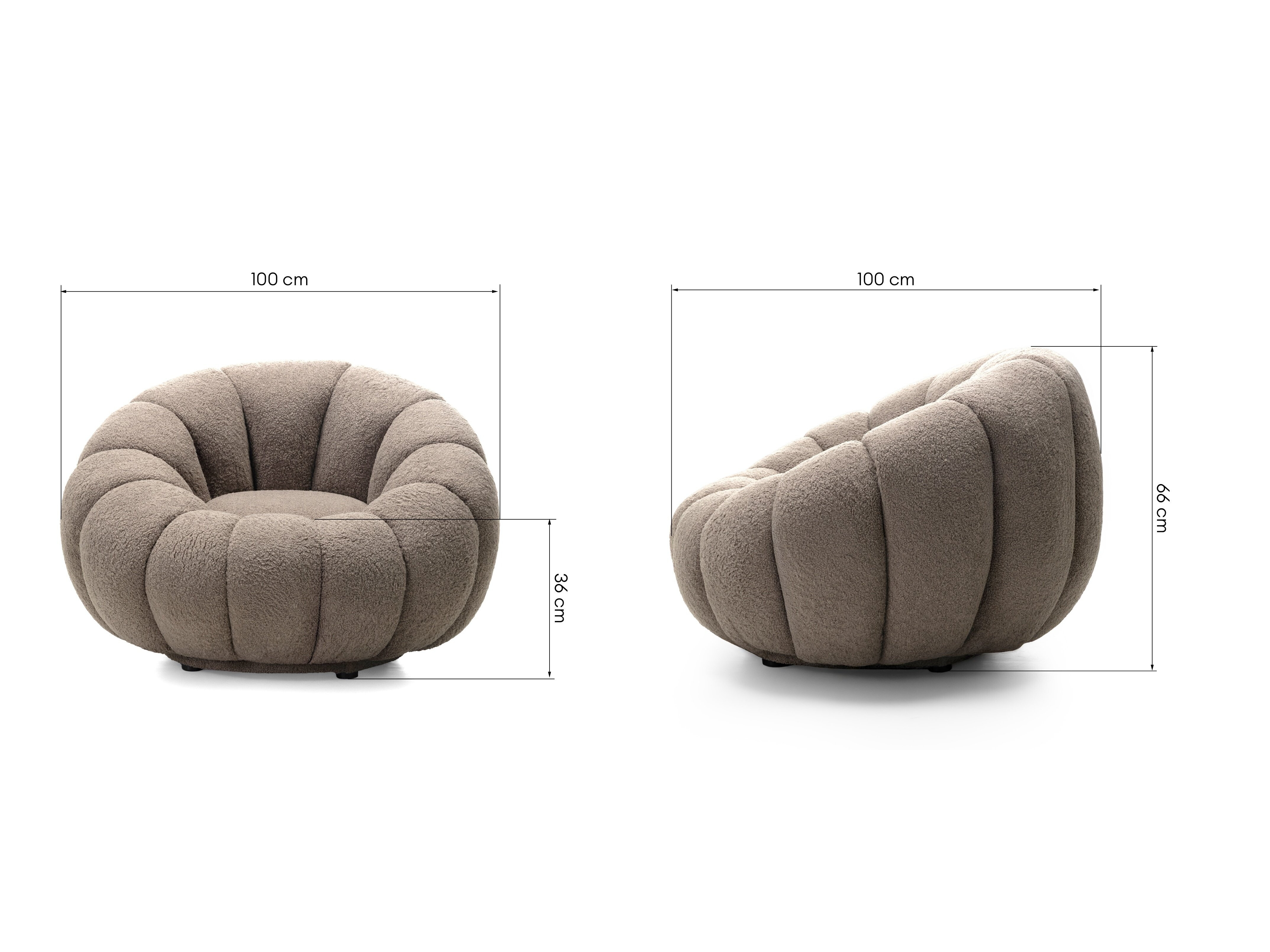 Fotelis Burleson 152 (Ruda)