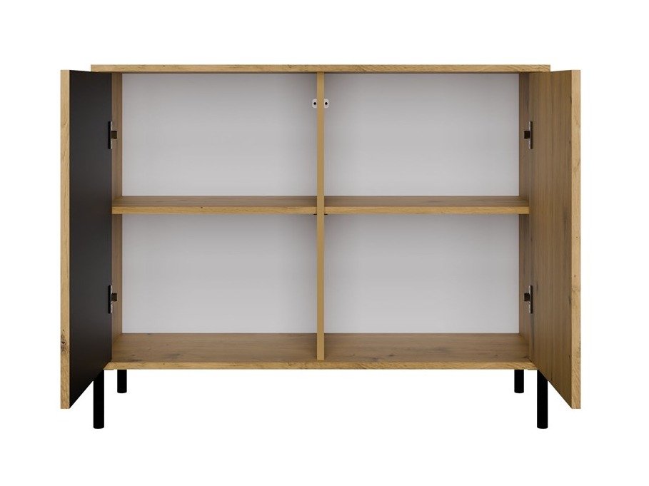 Spintelė Orlsone 109 (Artisan ąžuolas + Juoda)