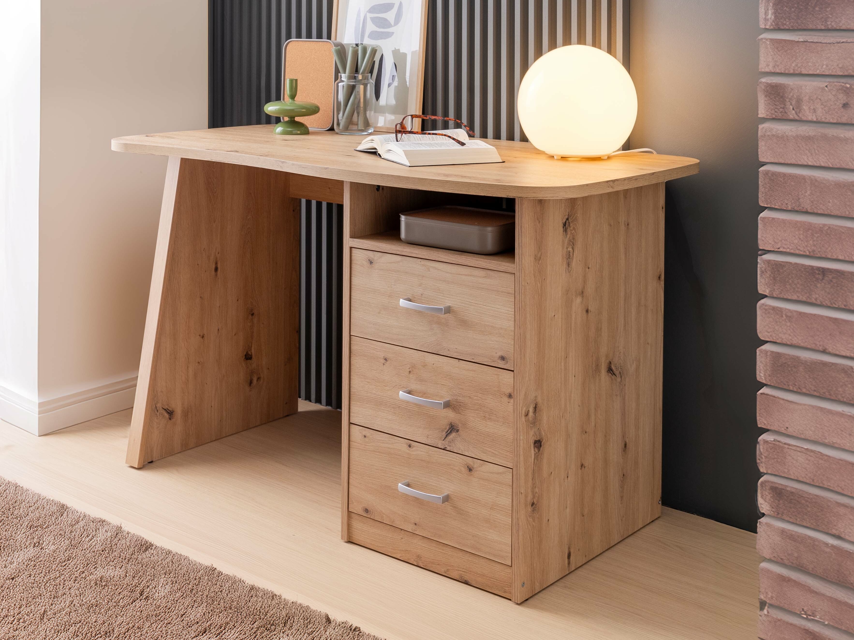 Darbo stalas Ontario 204 (Artisan ąžuolas)