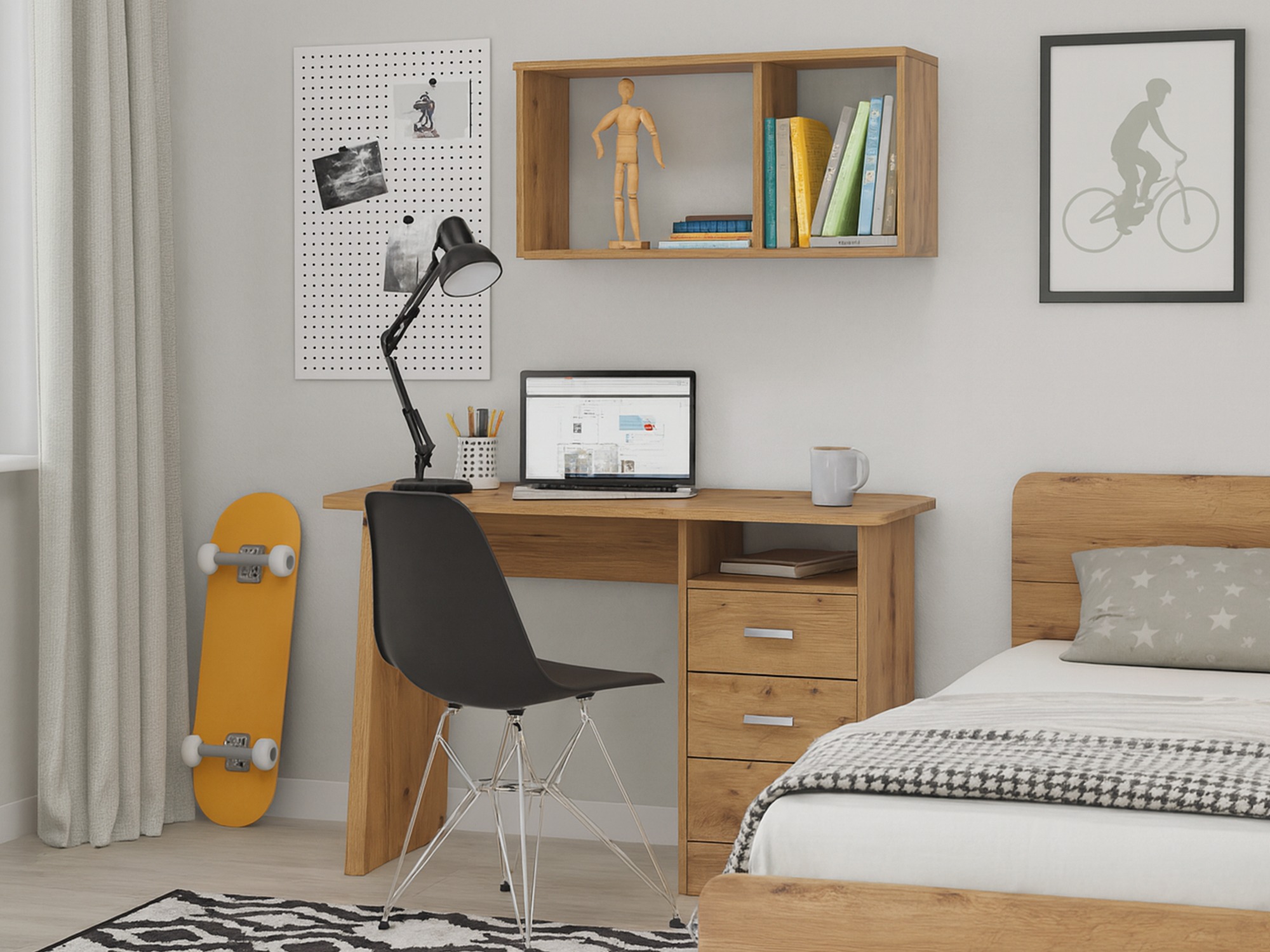 Darbo stalas Ontario 204 (Artisan ąžuolas)