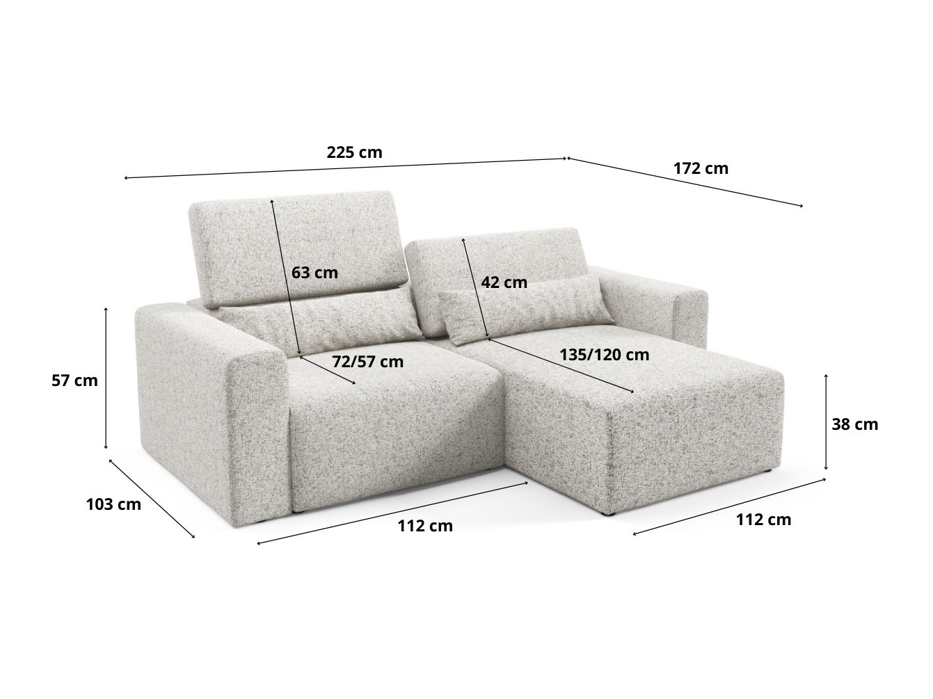 Modulinis minkštas kampas Virorle 105 (Puente 11)