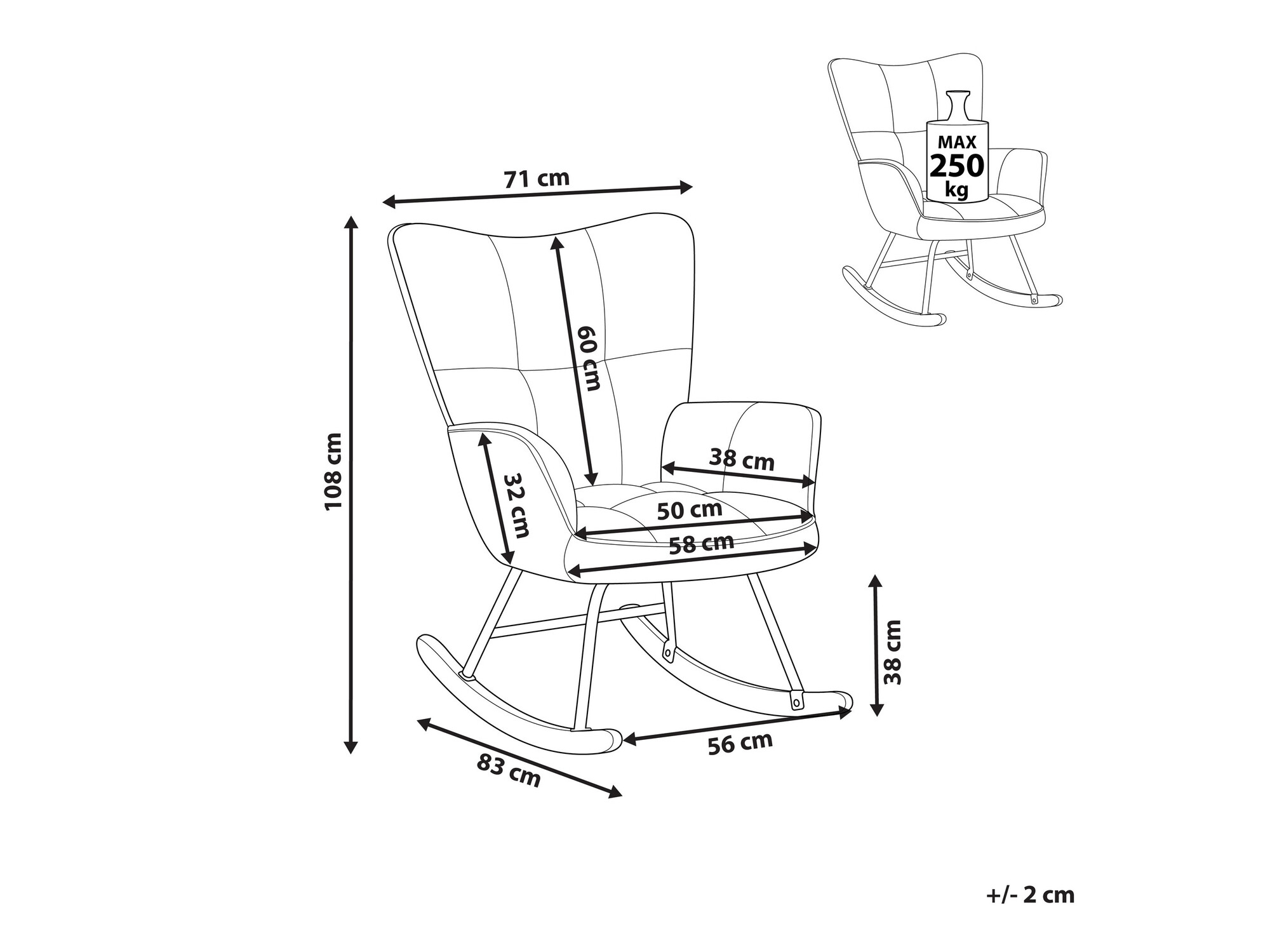 Supama kėdė ST8047