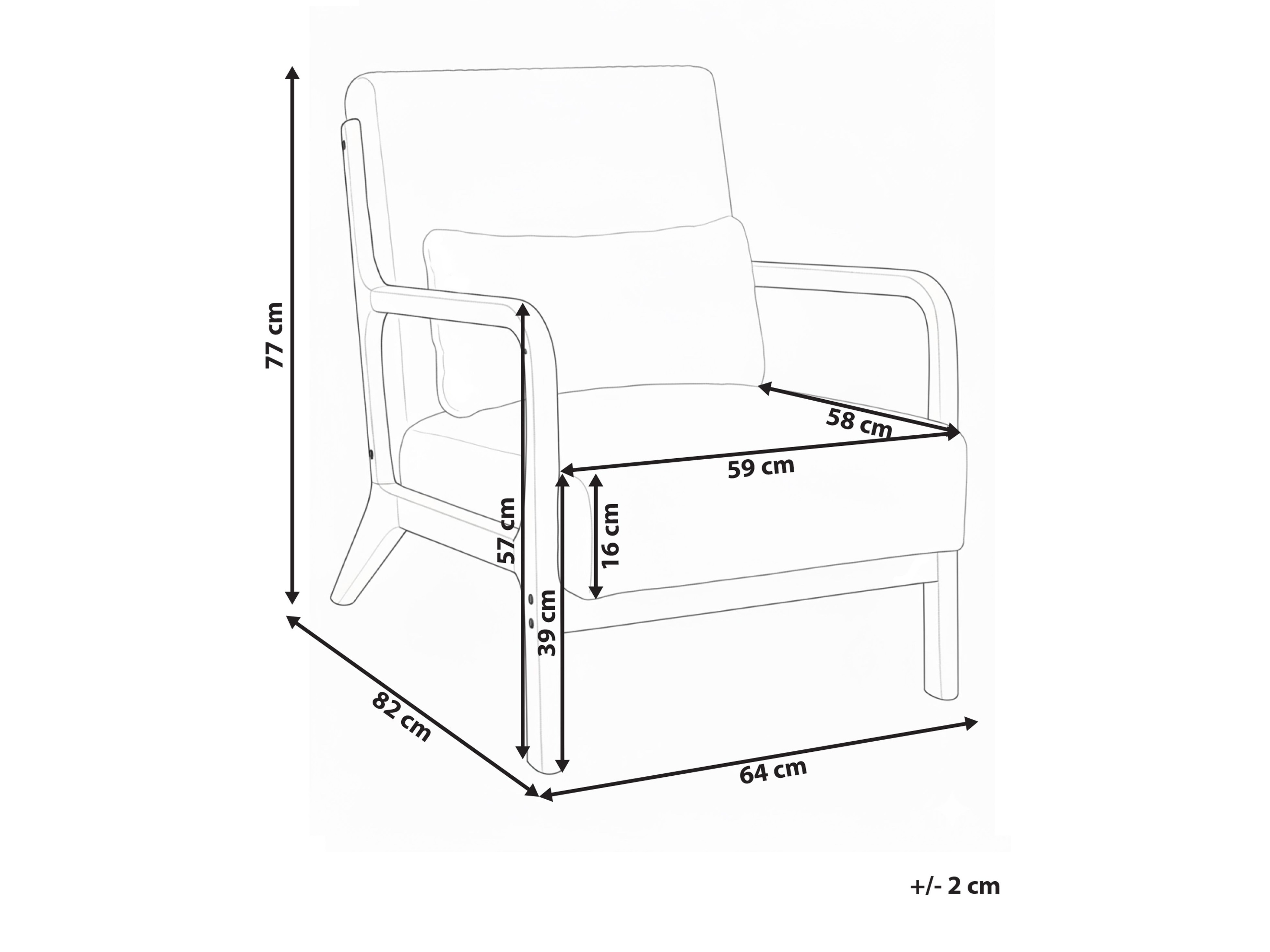 Fotelis Berwyn 2883 (Balta)
