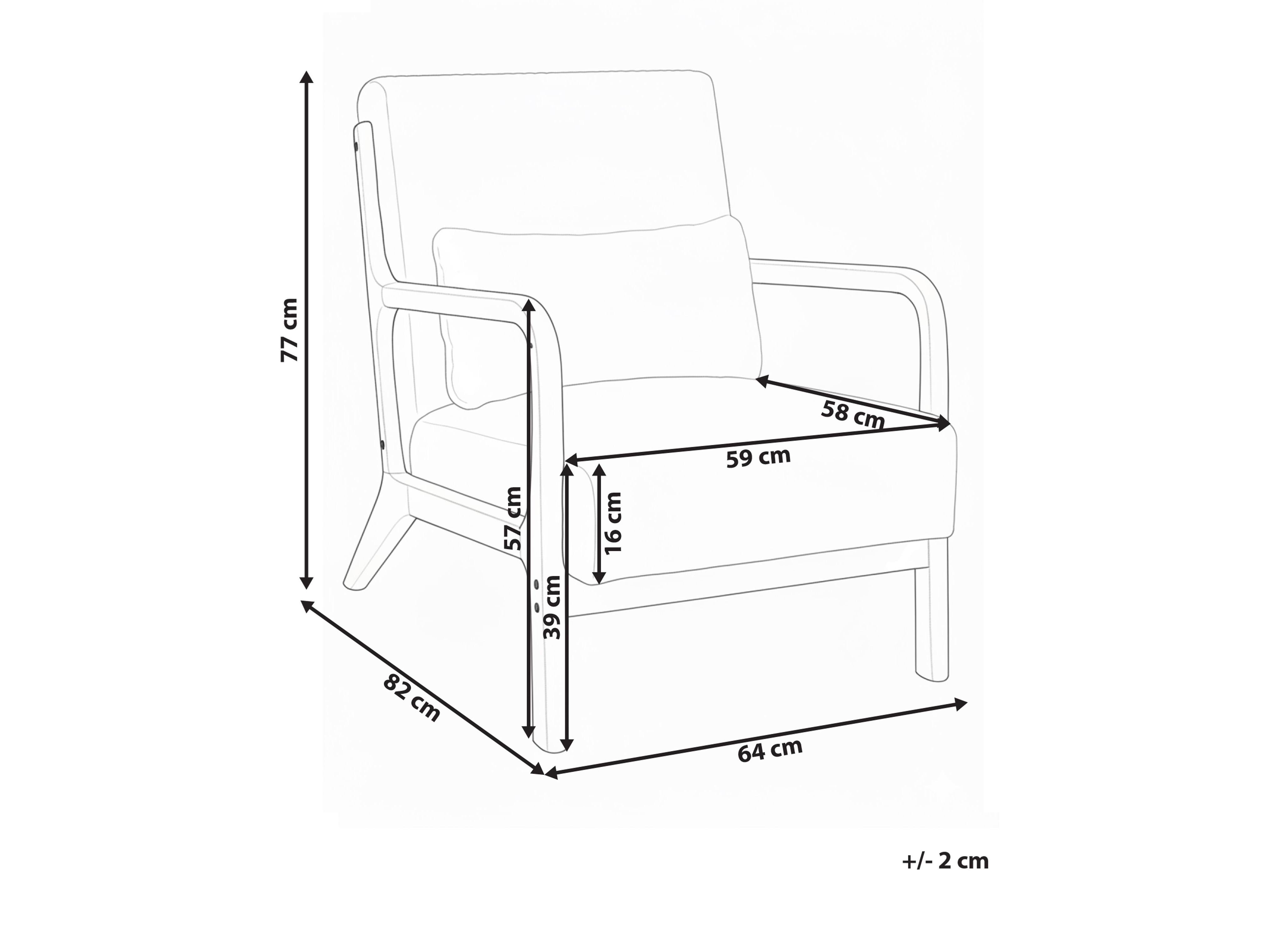 Fotelis Berwyn 2883 (Smėlinė)